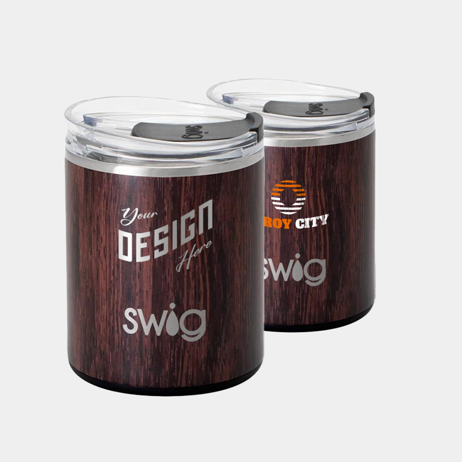 12 oz SWIG® Bourbon Barrel Stainless Steel Insulated Lowball Tumbler