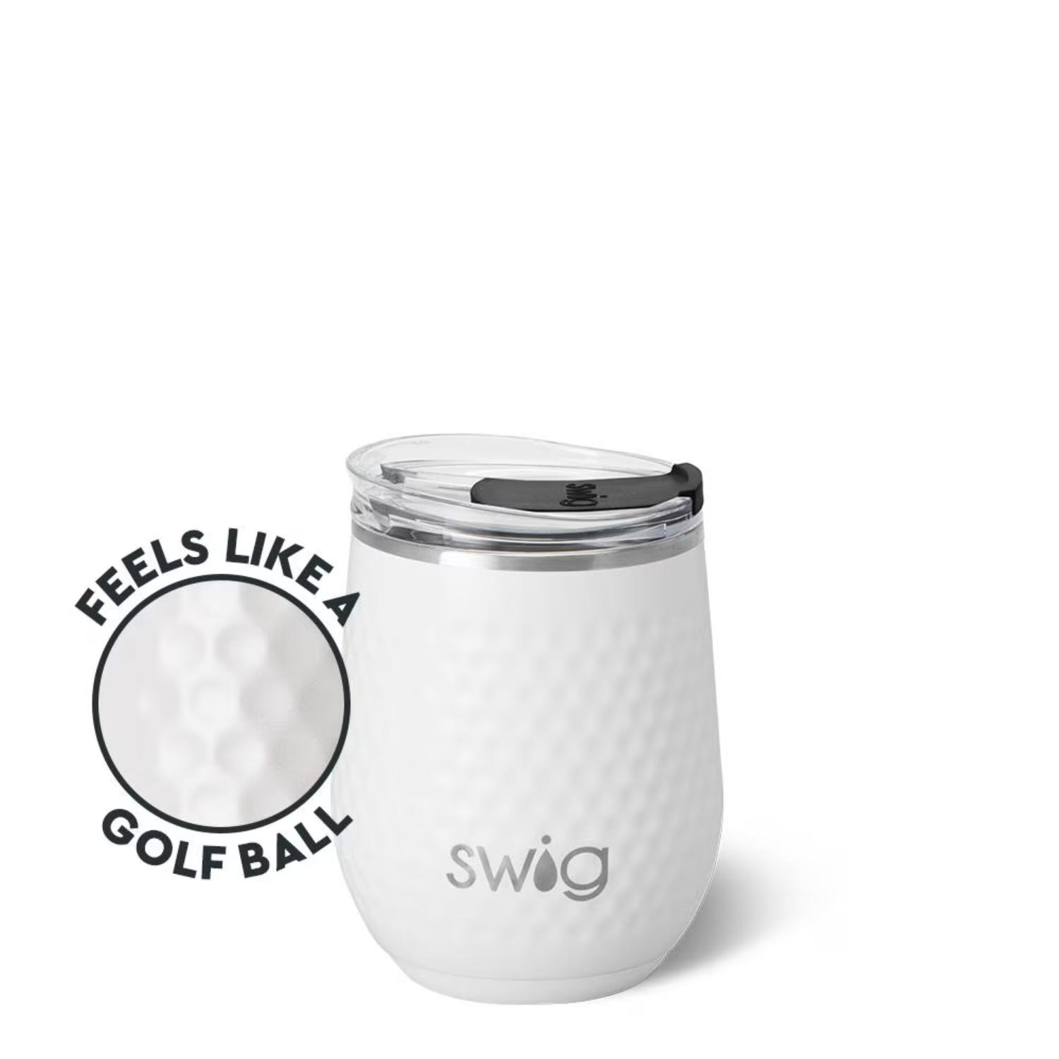 12 oz SWIG® Stainless Steel Insulated Golf Ball Stemless Tumbler
