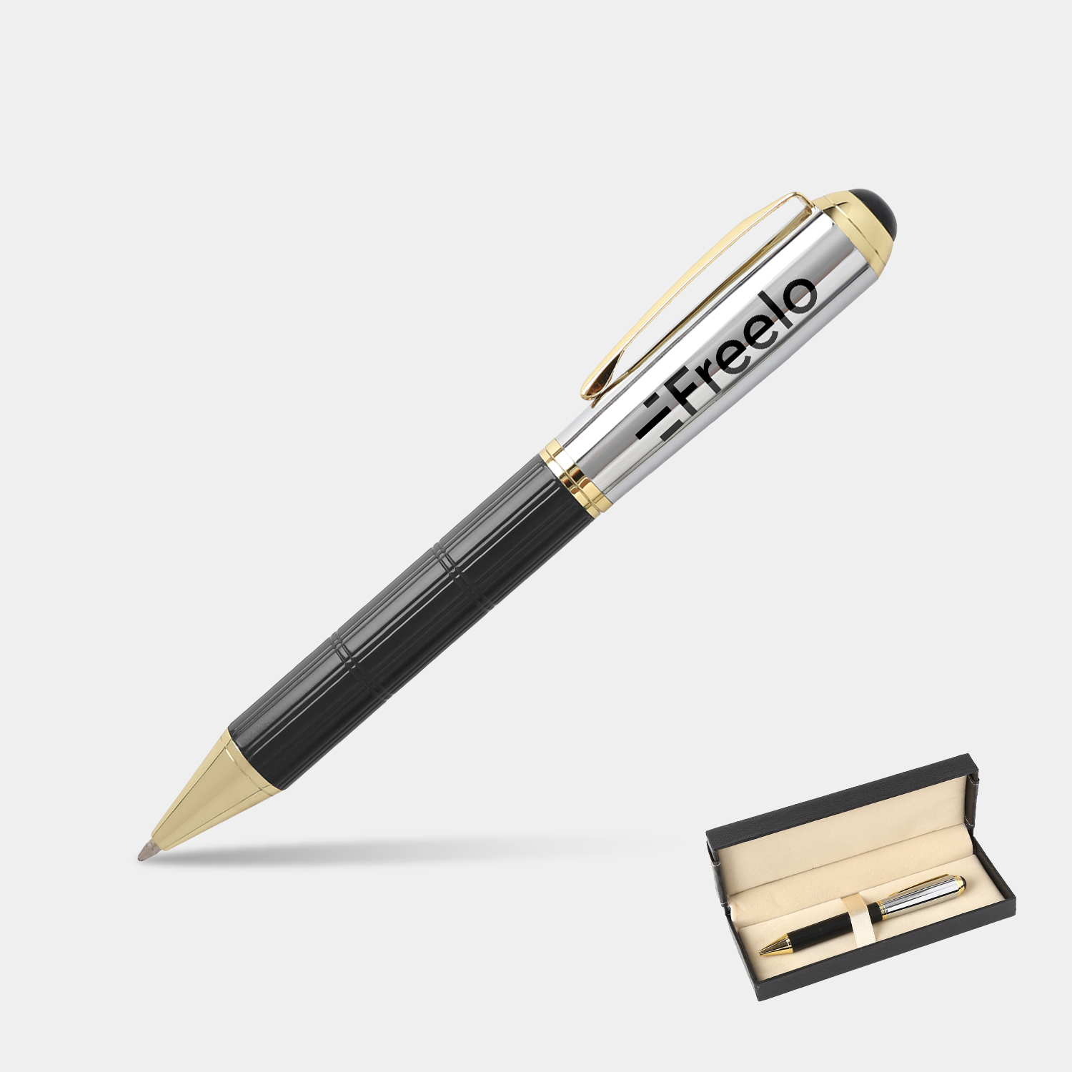 TiTUS® Luxury Silver Color Ballpoint Pen Gift Box