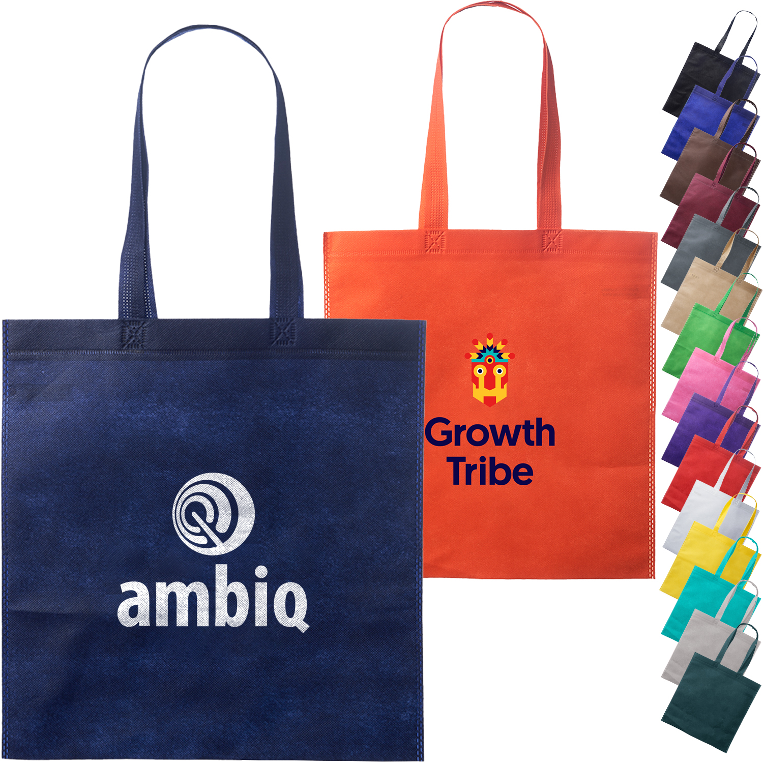Non-woven Shopping Tote Bag USA Decorated (13.5" x 14.5")