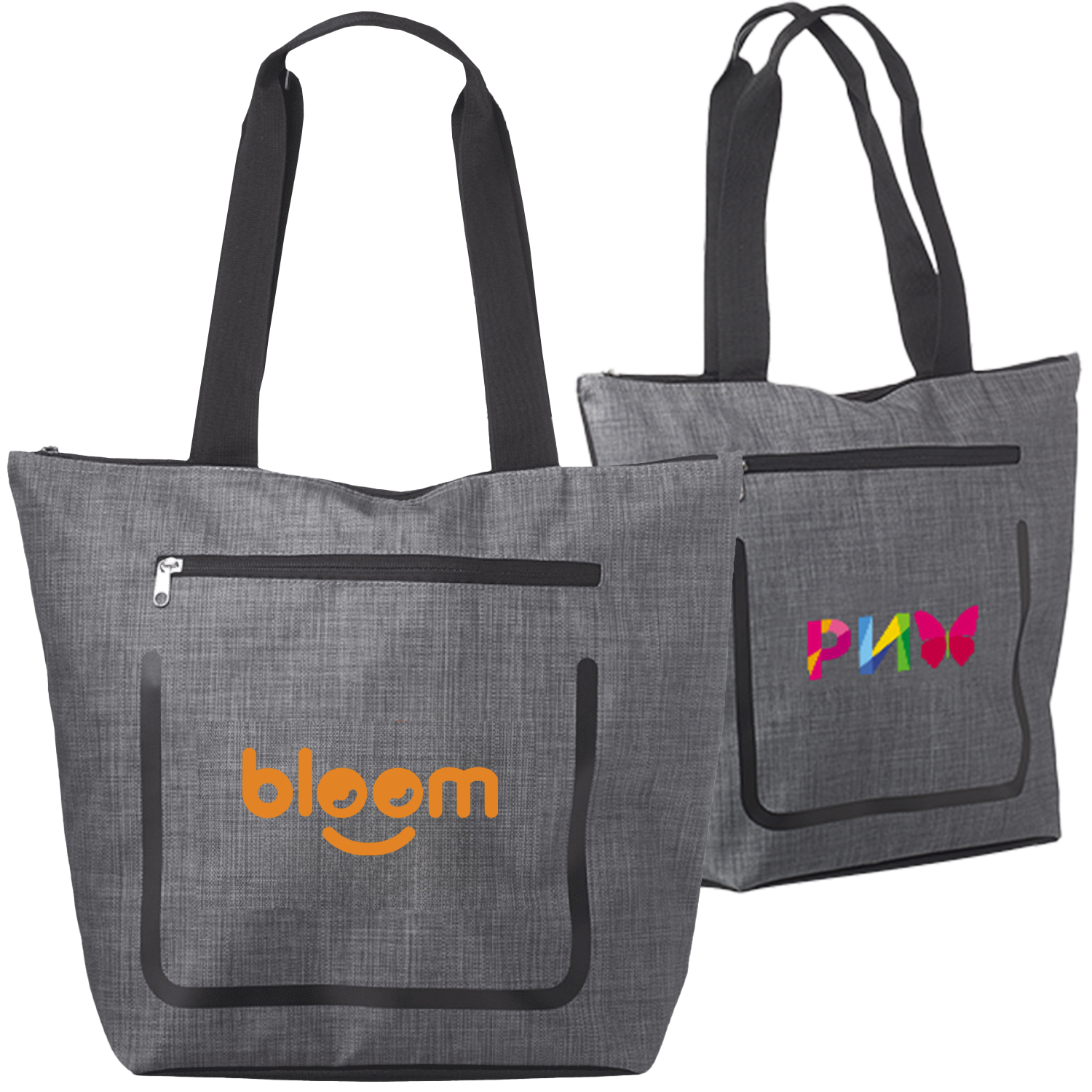 Stylish Durable Zip Pocket Shopping Tote Bag