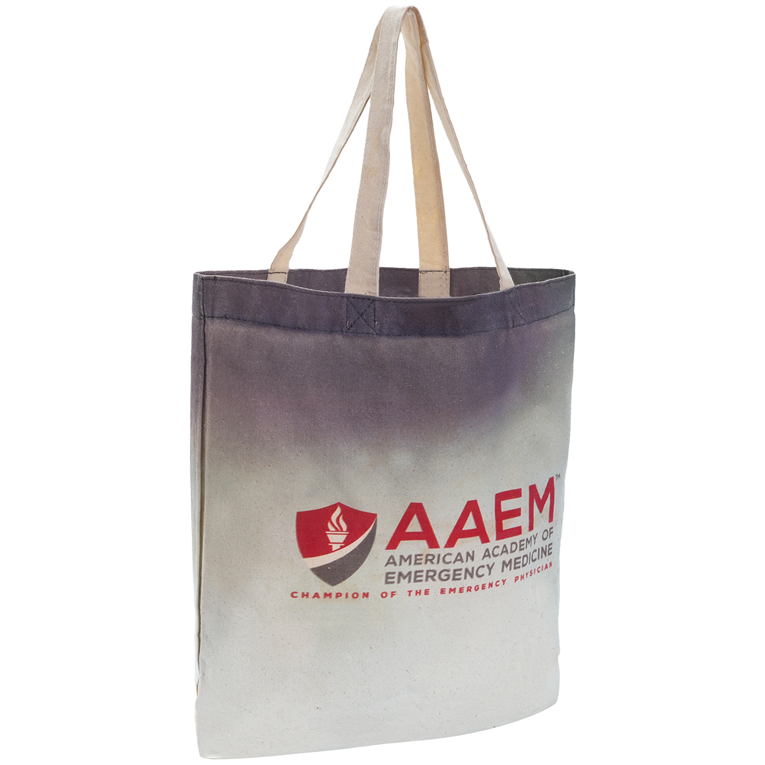 6 Oz. Natural Sublimated Convention Poly Canvas Tote Bag (15" x 16") 9