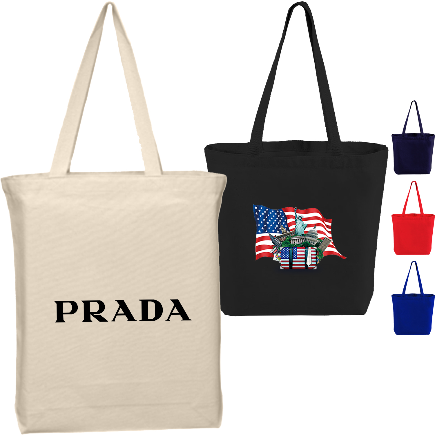 12 Oz. Heavyweight Cotton Canvas Tote Bag W/ Gusset (15” X 16” X 3”)