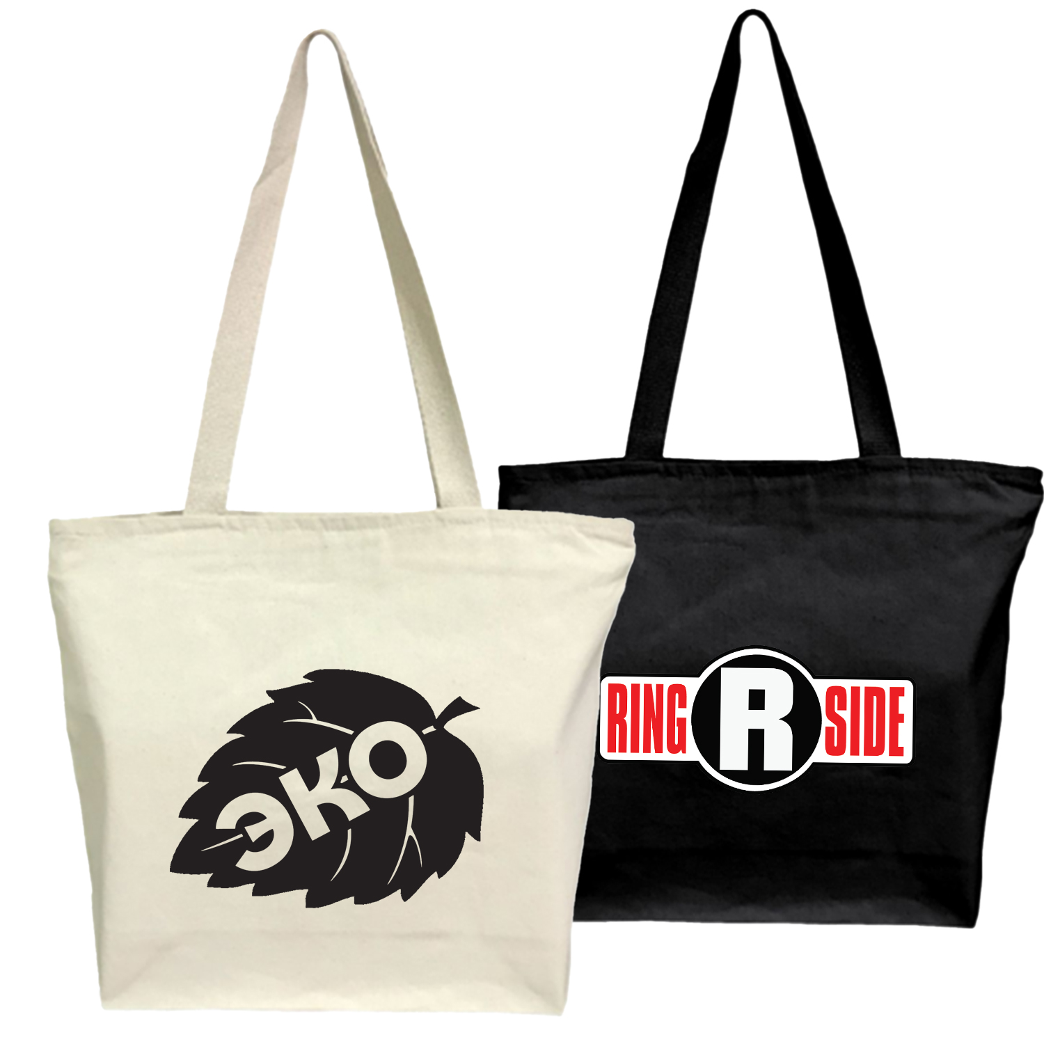 12 oz. Zipper Cotton Canvas Tote Bag W/ Gusset (15" X 12" 4")