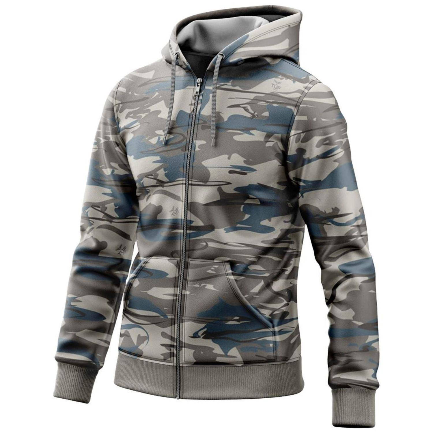 Antler® Men's 8.2 oz. Polar Fleece Full Zipper Hoodie with Pockets