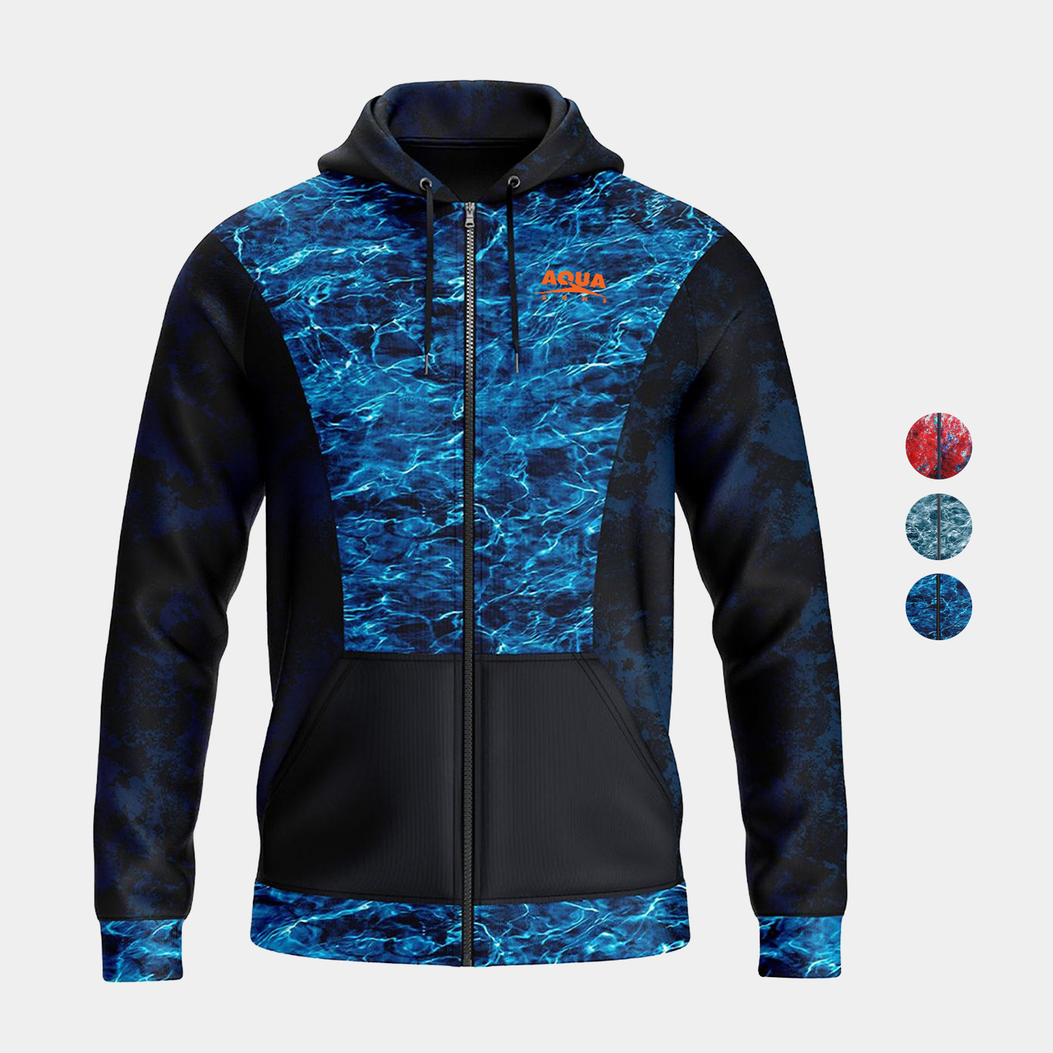 Mossy Oak® Men's 9.4 Oz. Full Zip Hoodie With Kangaroo Pocket