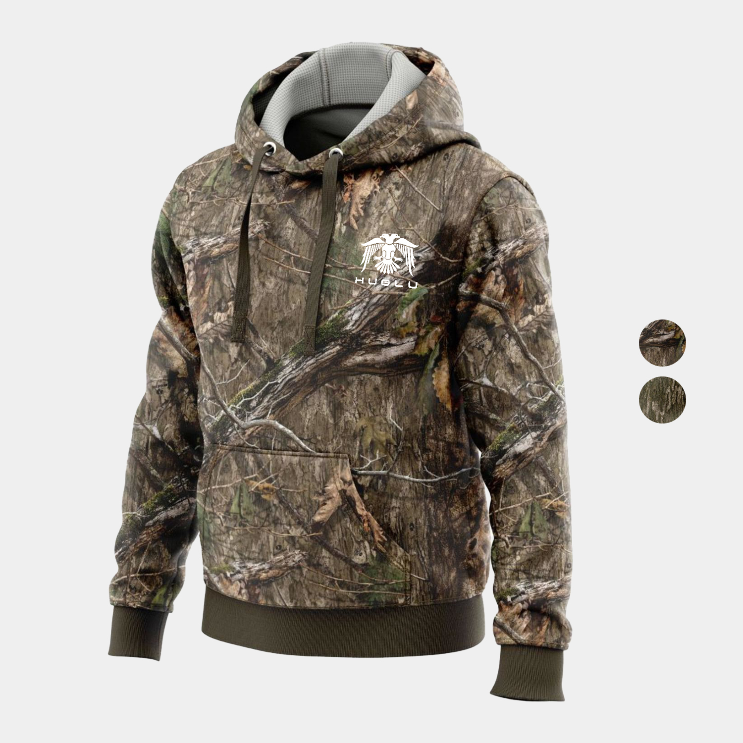 Mossy Oak® Men's 8.2 oz. Polar Fleece Pullover Hoodie W/ Kangaroo Pockets