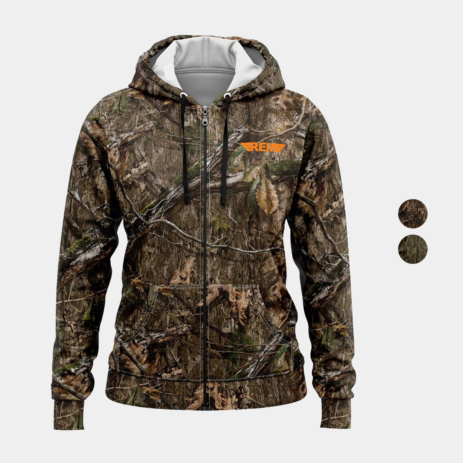 Mossy Oak® Women's 8.2 oz. Full Zip Hoodie with Kangaroo Pocket