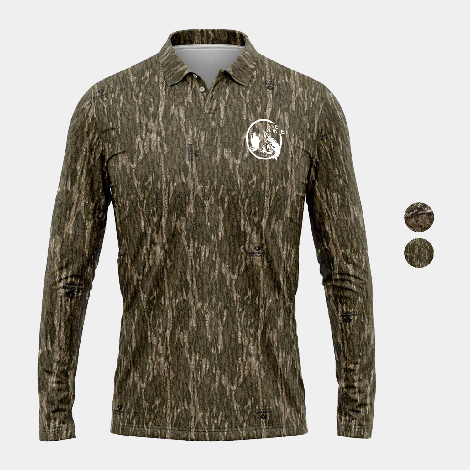 Mossy Oak® Men's 4.4 oz. Polyester Interlock Long Sleeve Polo Shirt
