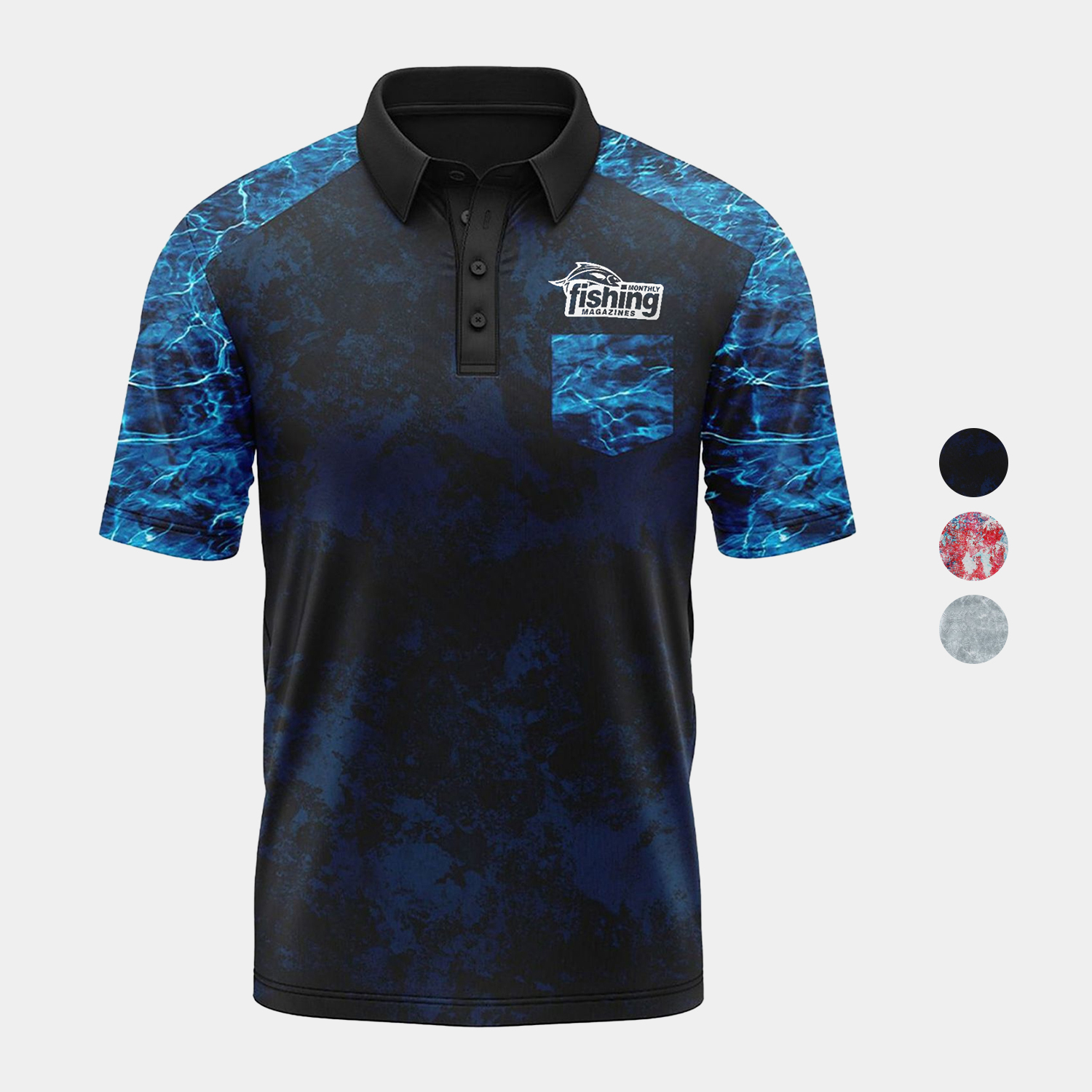 Mossy Oak® Men's 4.4 oz. Polyester Interlock Polo with Pocket & UPF 50+