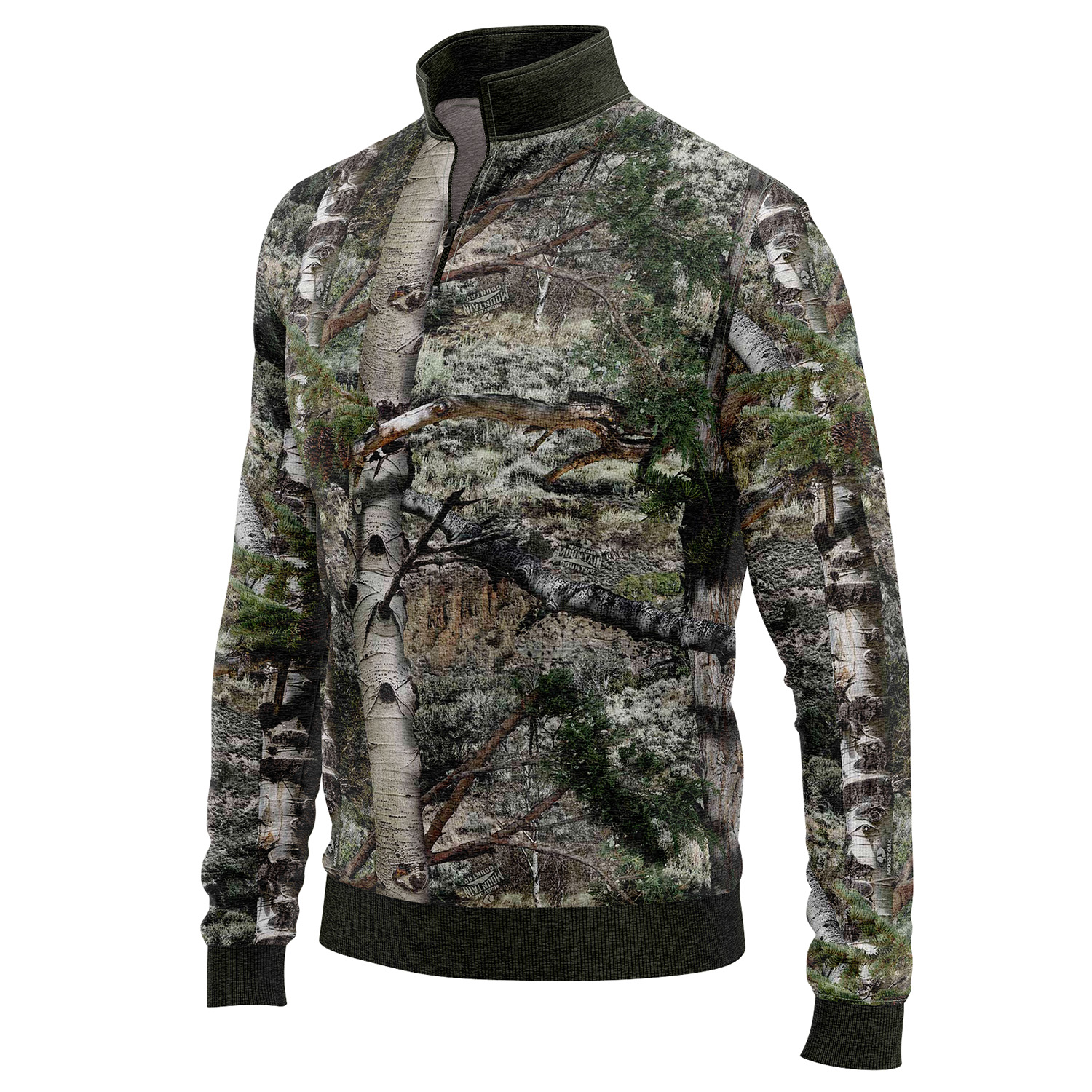 235 GSM Polar fleece men's hunting quarter zip Sweatshirt