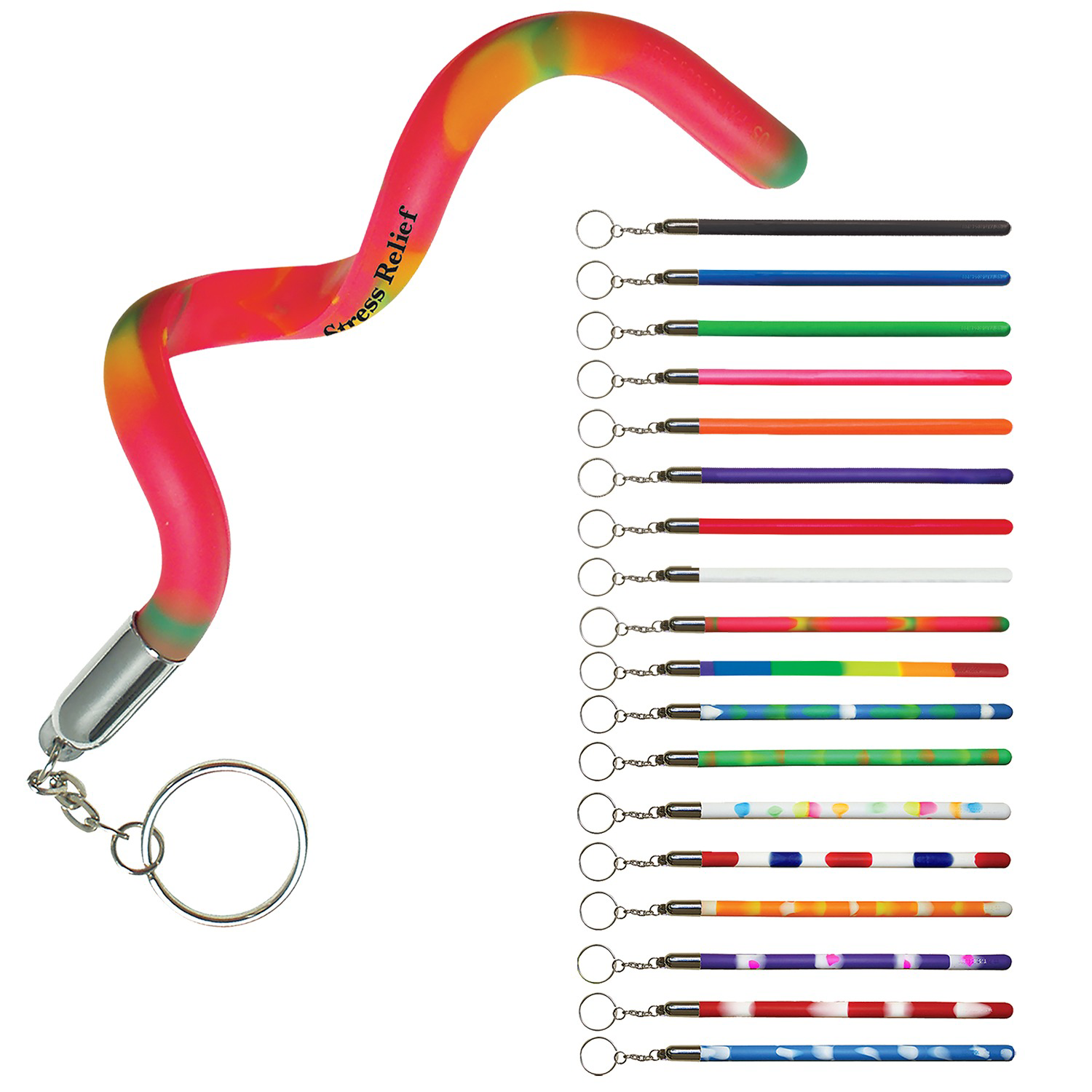BENDEEZ® Flexible Plastic Keychain - Stress Relief