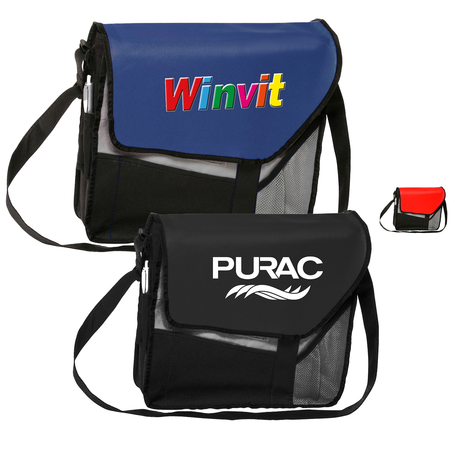 Messenger Bag - Slant flap Laptop bags w/ Shoulder strap