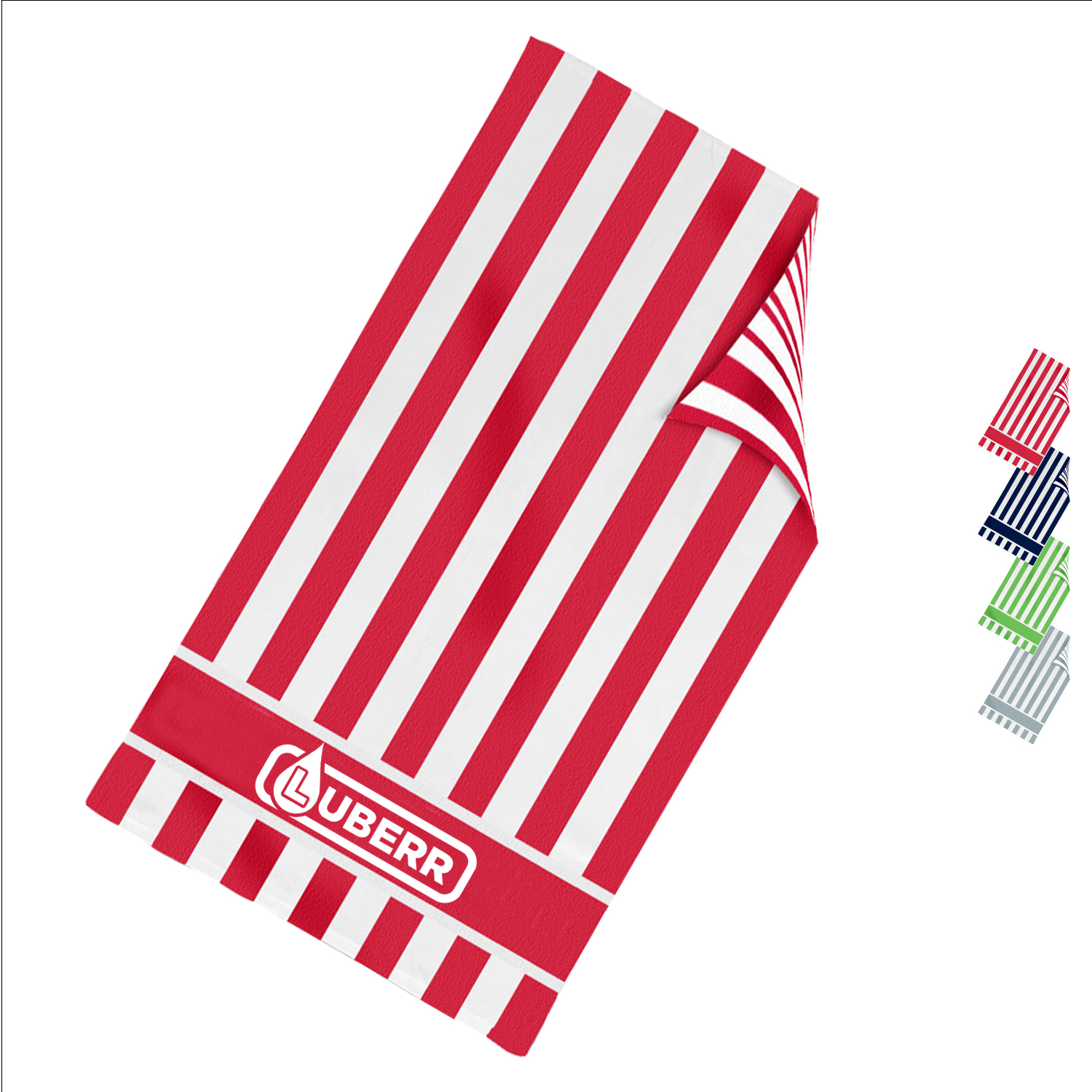 100% Cotton Double Sided Cabana Stripe Beach Towel - (34" x 60")