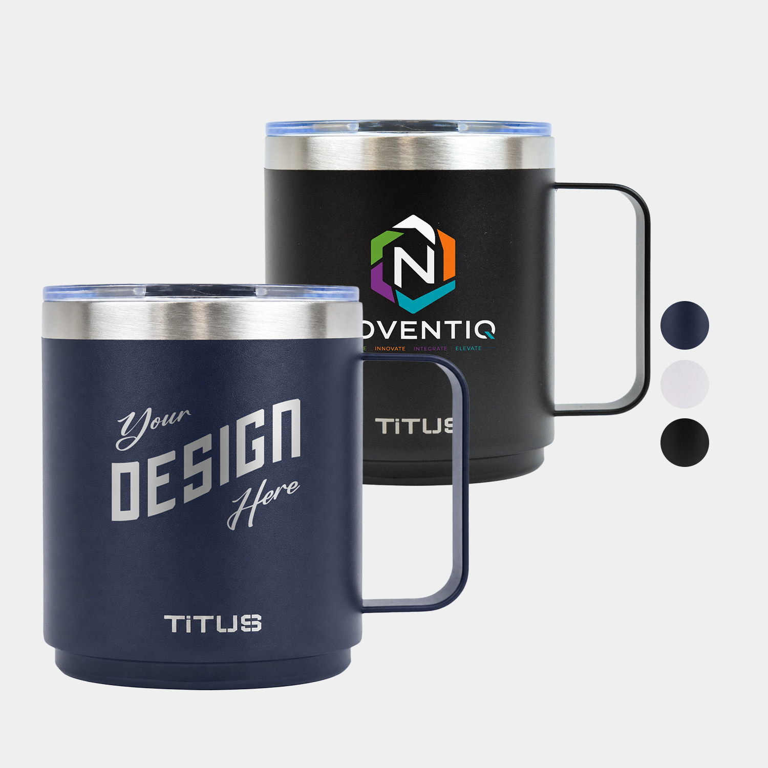 Premium 10 oz TiTUS® Double Wall Stainless Steel Insulated Mug