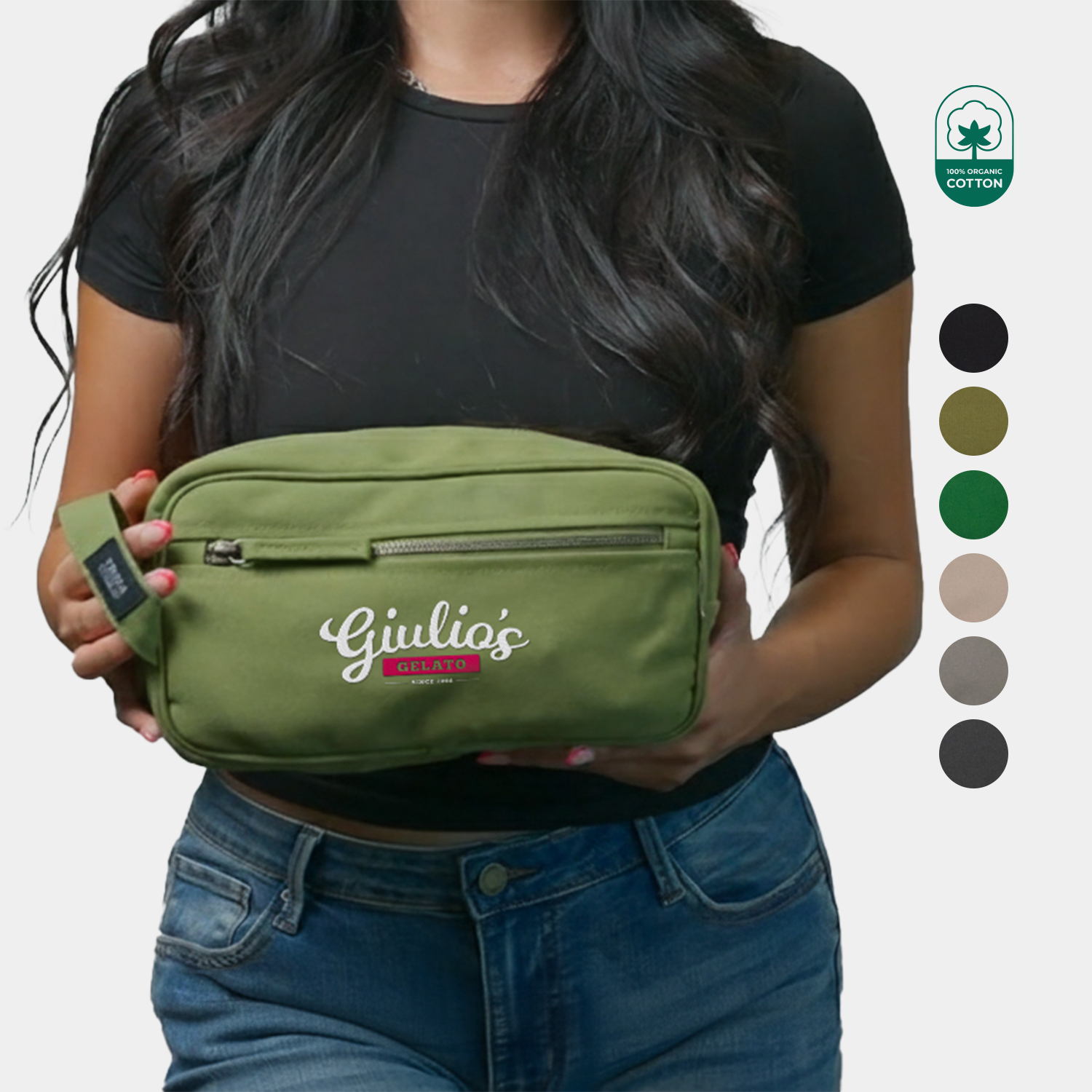 TERRA THREAD® - Toiletry Bag Sustainable GOTS & Fair Trade Certified