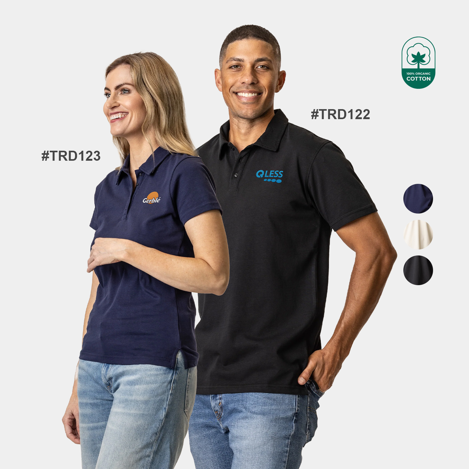 TERRA THREAD® - Women's Organic Cotton Polo Shirt Sustainable GOTS & Fair Trade Certified