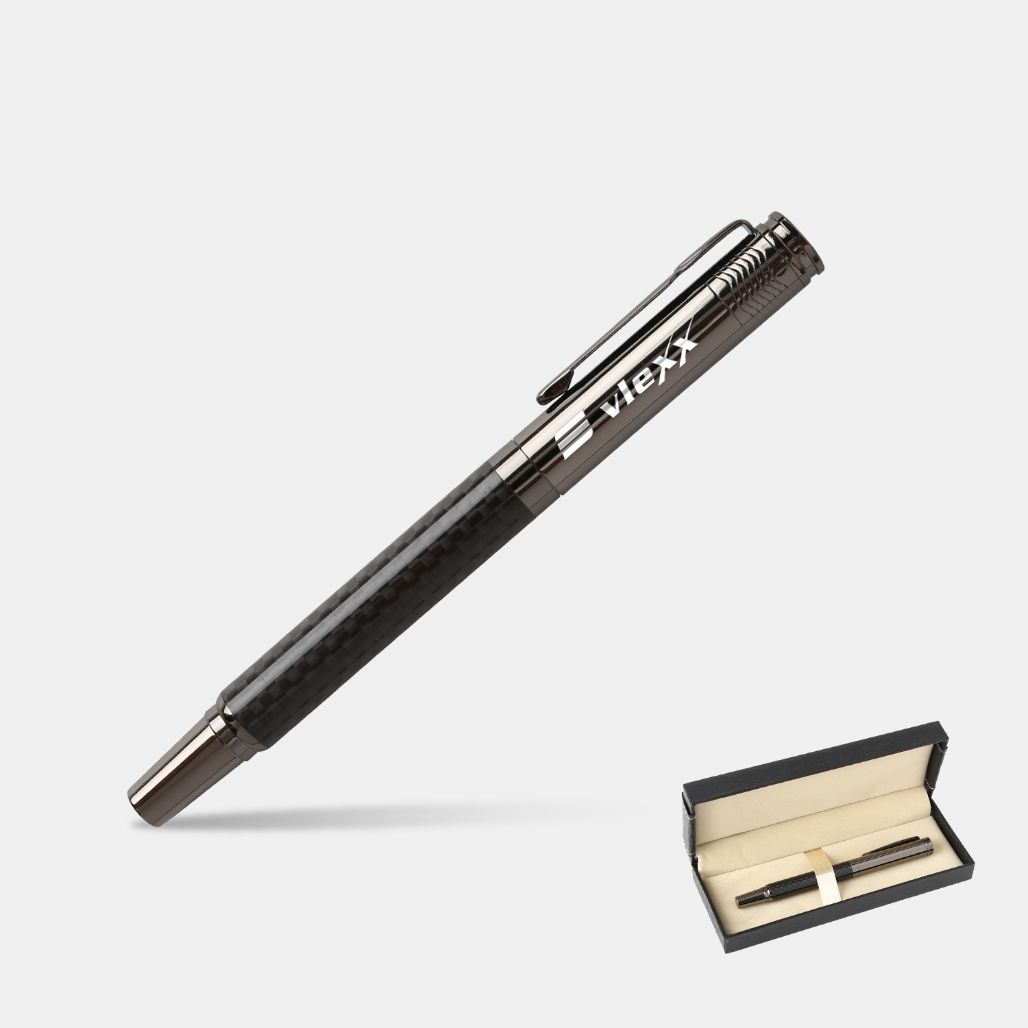 TiTUS® Metal Carbon Fiber Rollerball Pen Gift Box
