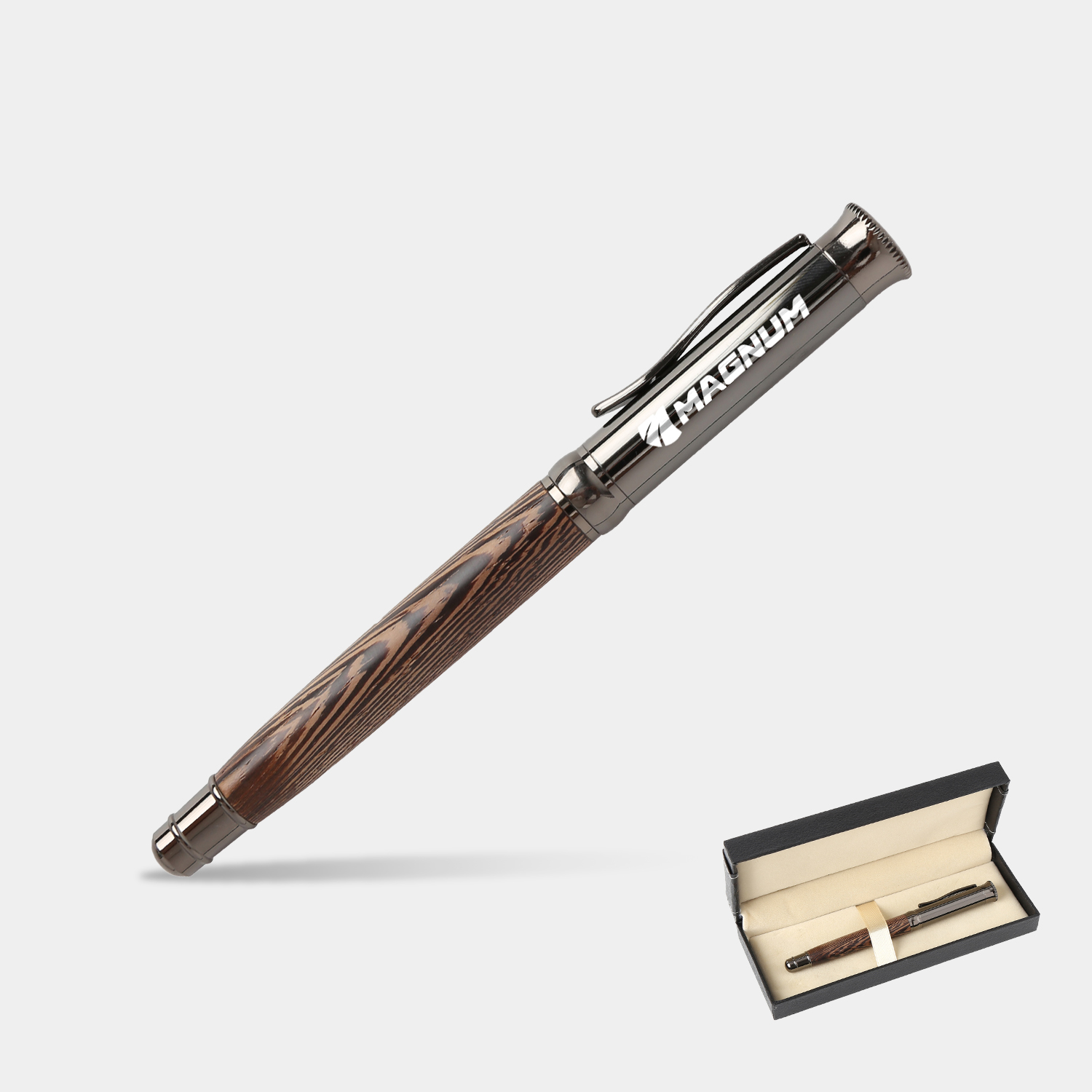 TiTUS® High-quality Vintage Wooden Rollerball Pen Gift Box