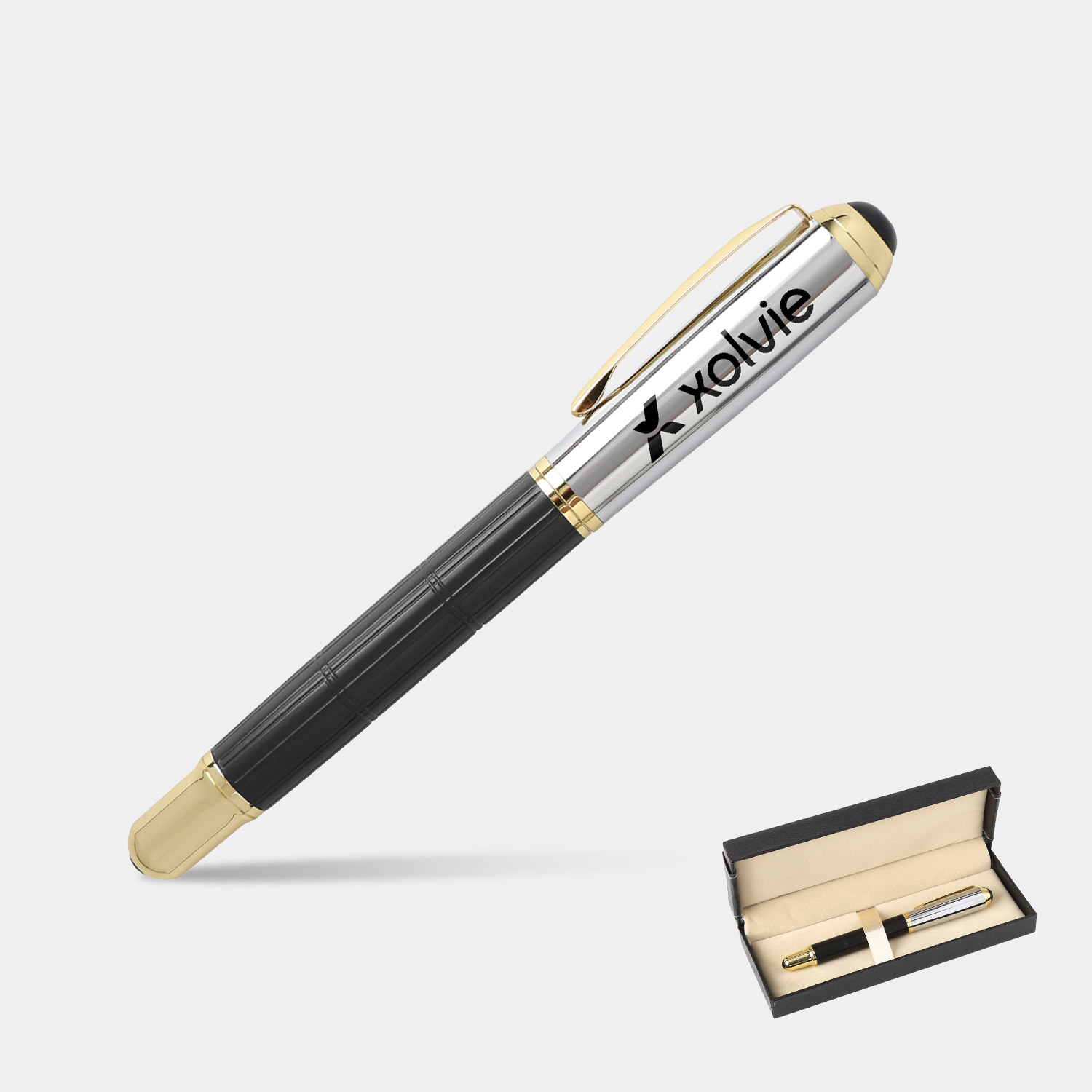 TiTUS® Luxury Silver Color Rollerball Pen Gift Box