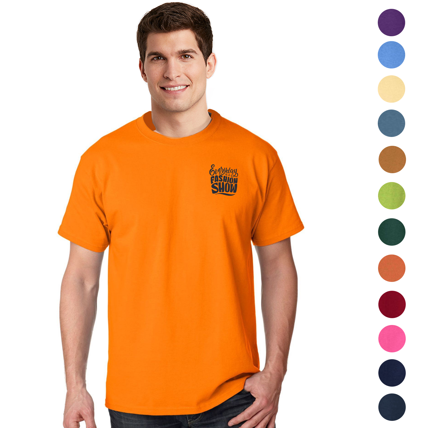Hanes Tagless 6.1 oz. 100% Open End Preshrunk Cotton T-Shirt