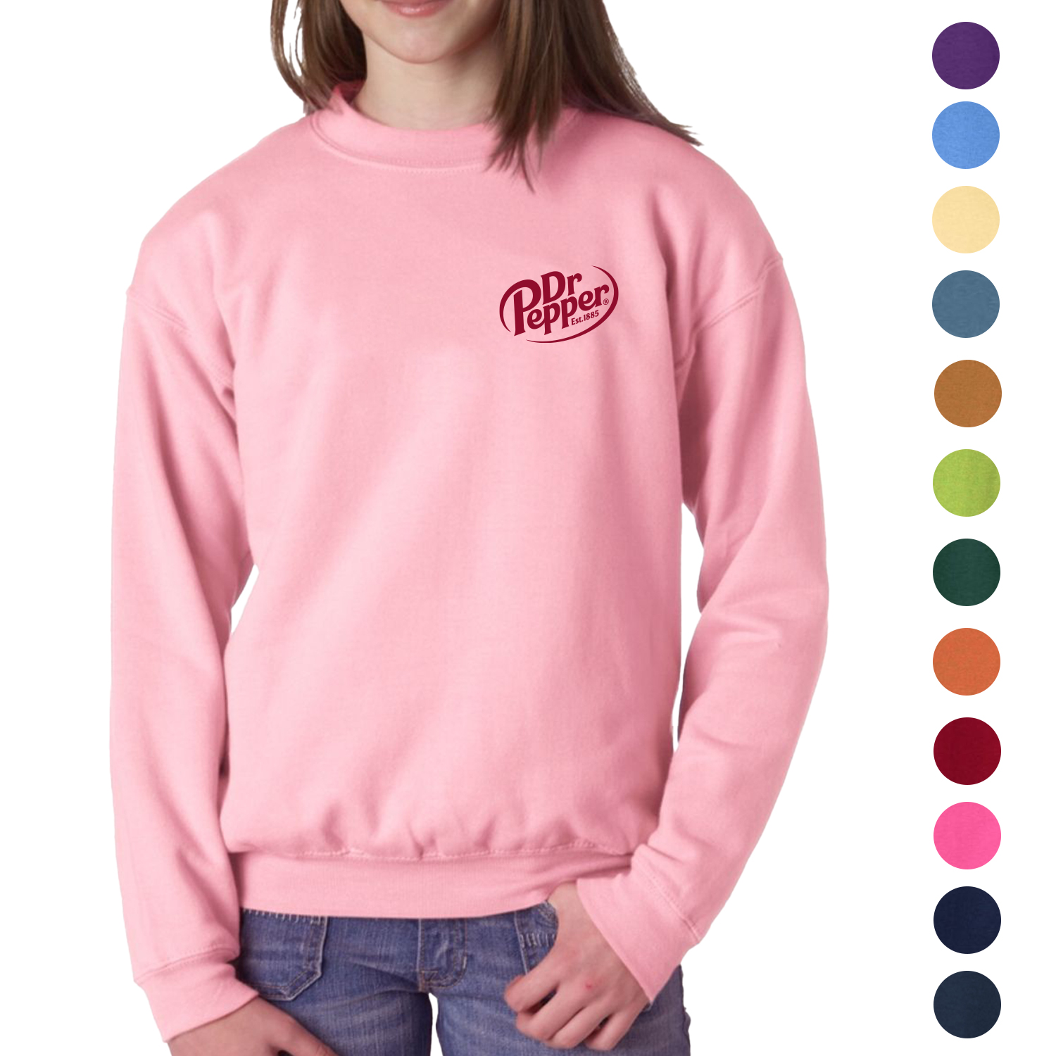 Gildan HeavyBlend 7.75 oz. 50 /50 Cotton/ Polyester Youth Crew Sweatshirts