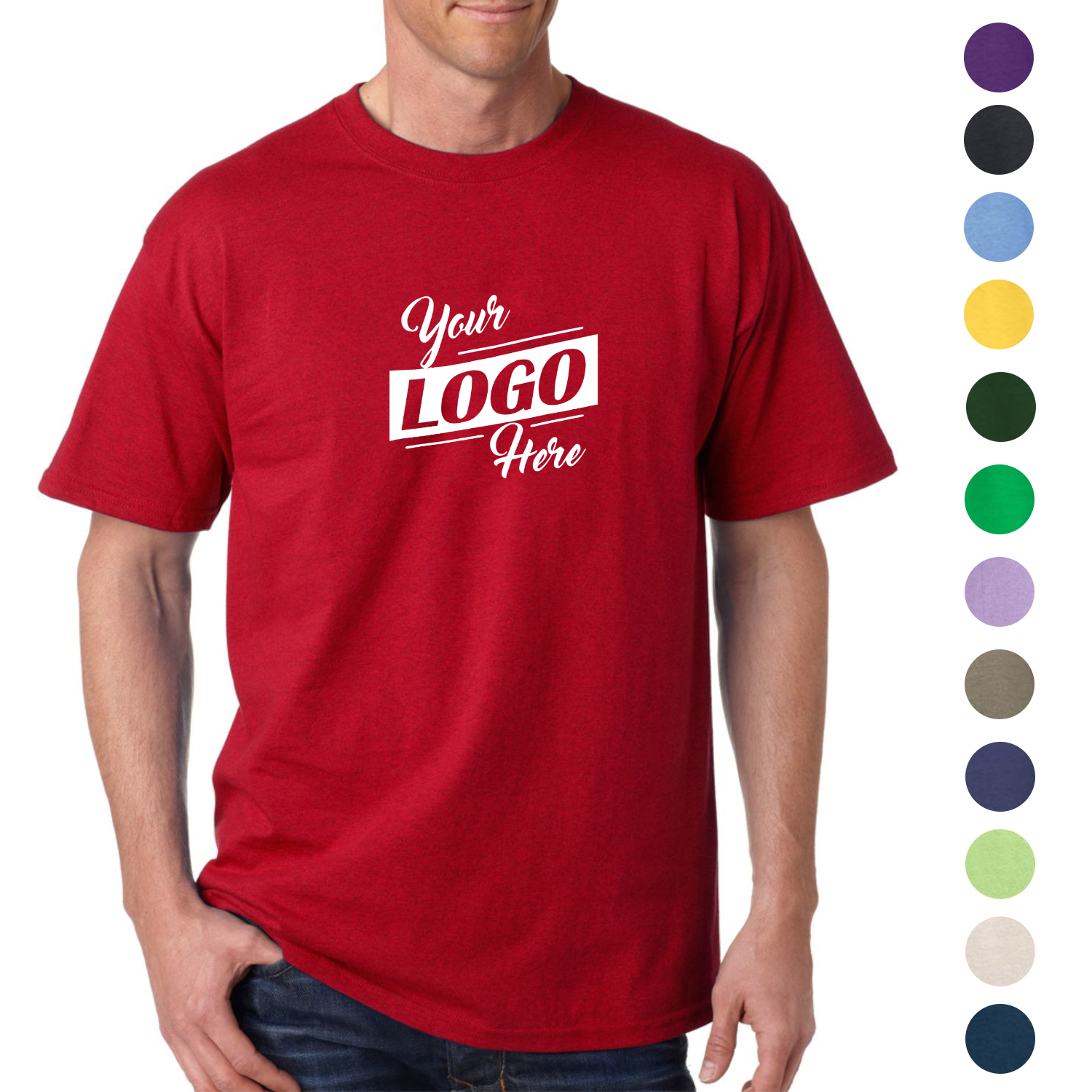 Gildan 6.1 oz 100% Preshrunk Cotton T-shirt w/ Custom Imprint