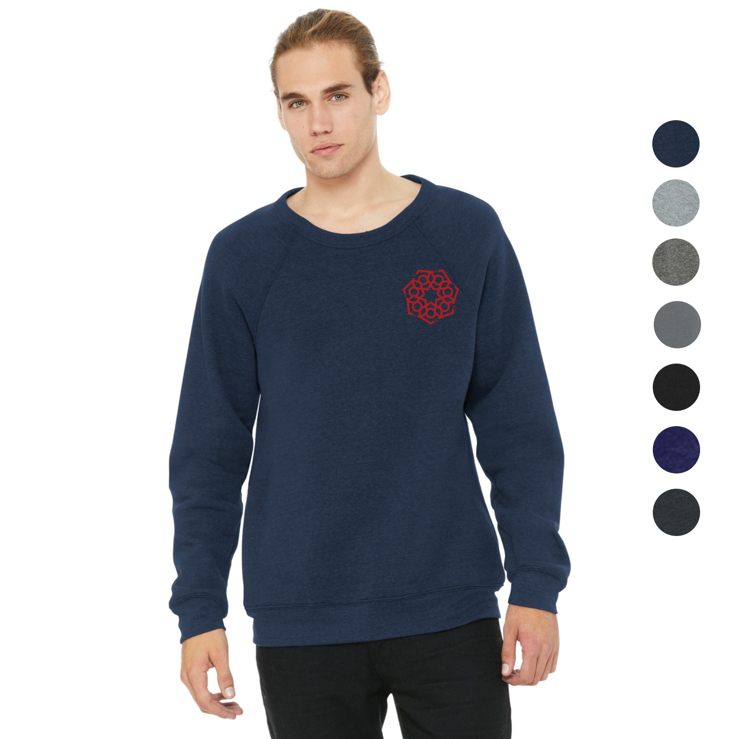 BELLA+CANVAS Unisex Sponge Fleece Raglan Sweatshirt 7 oz.