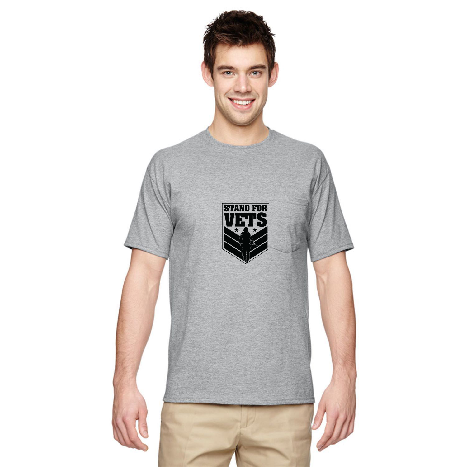 Jerzees 5.6 oz 50/50 Cotton / Polyester T-Shirt w/ Pocket