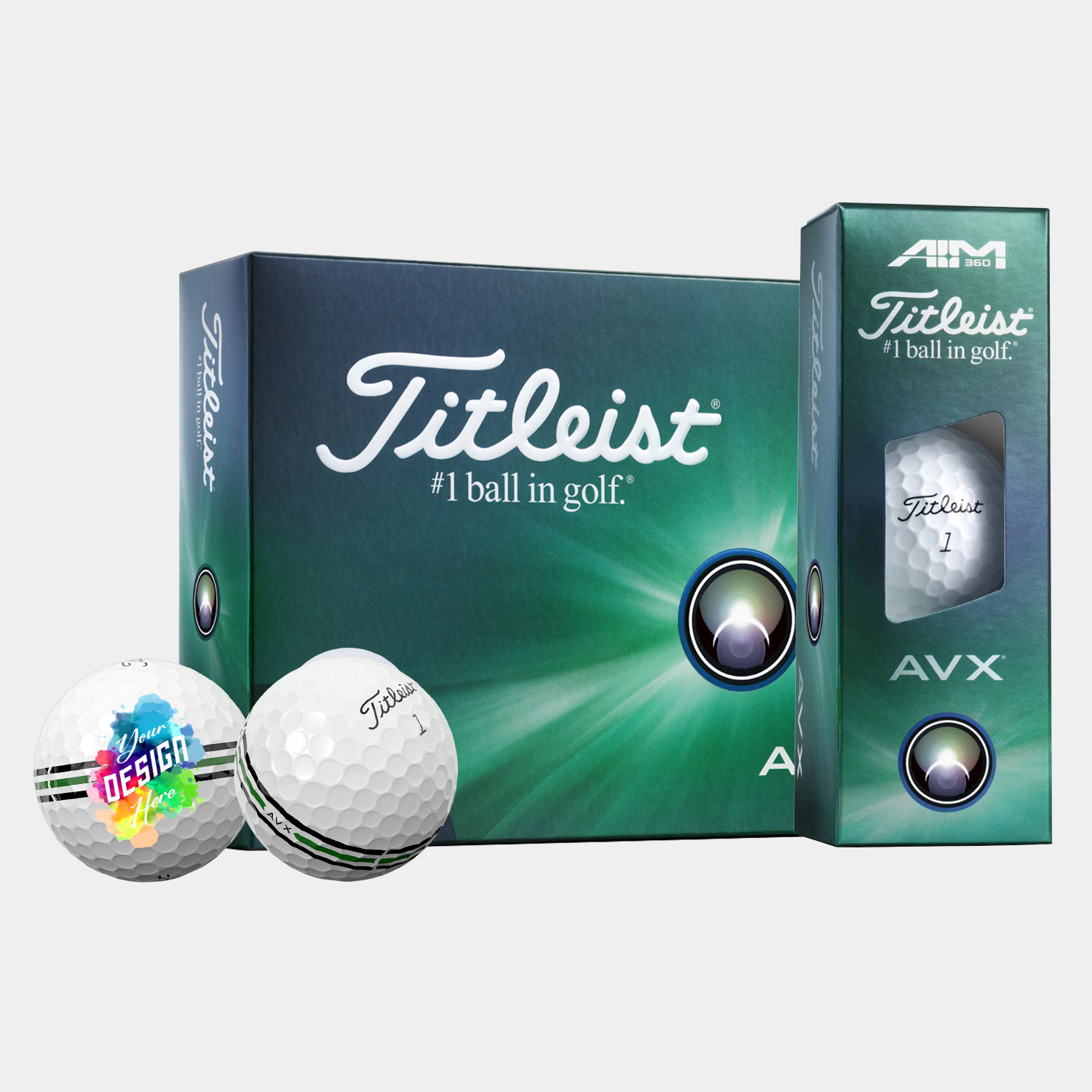 Titleist® 12 Pack AVX AIM 360 Golf Balls