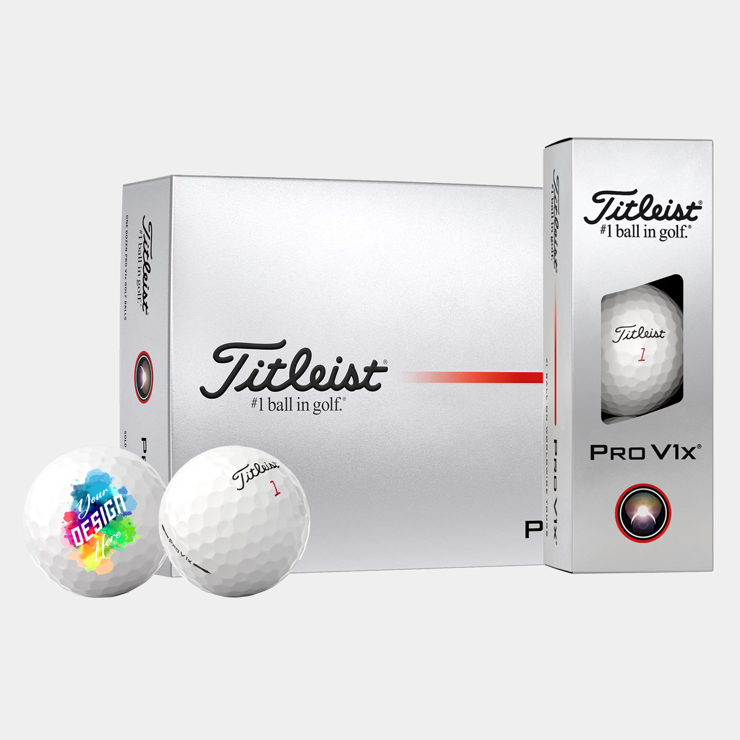 Titleist® 12 Pack Pro V1x Golf Balls