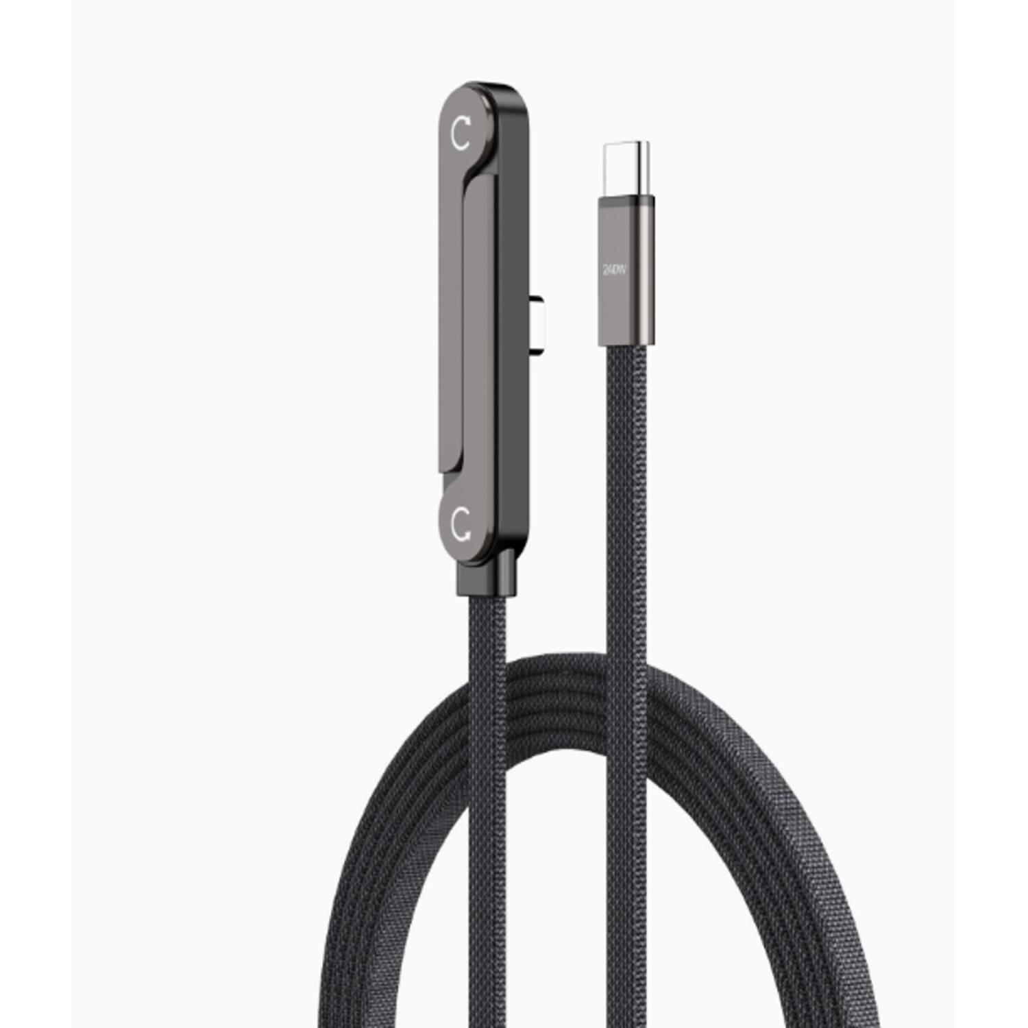 Long Type-C Braided Cable with Stand