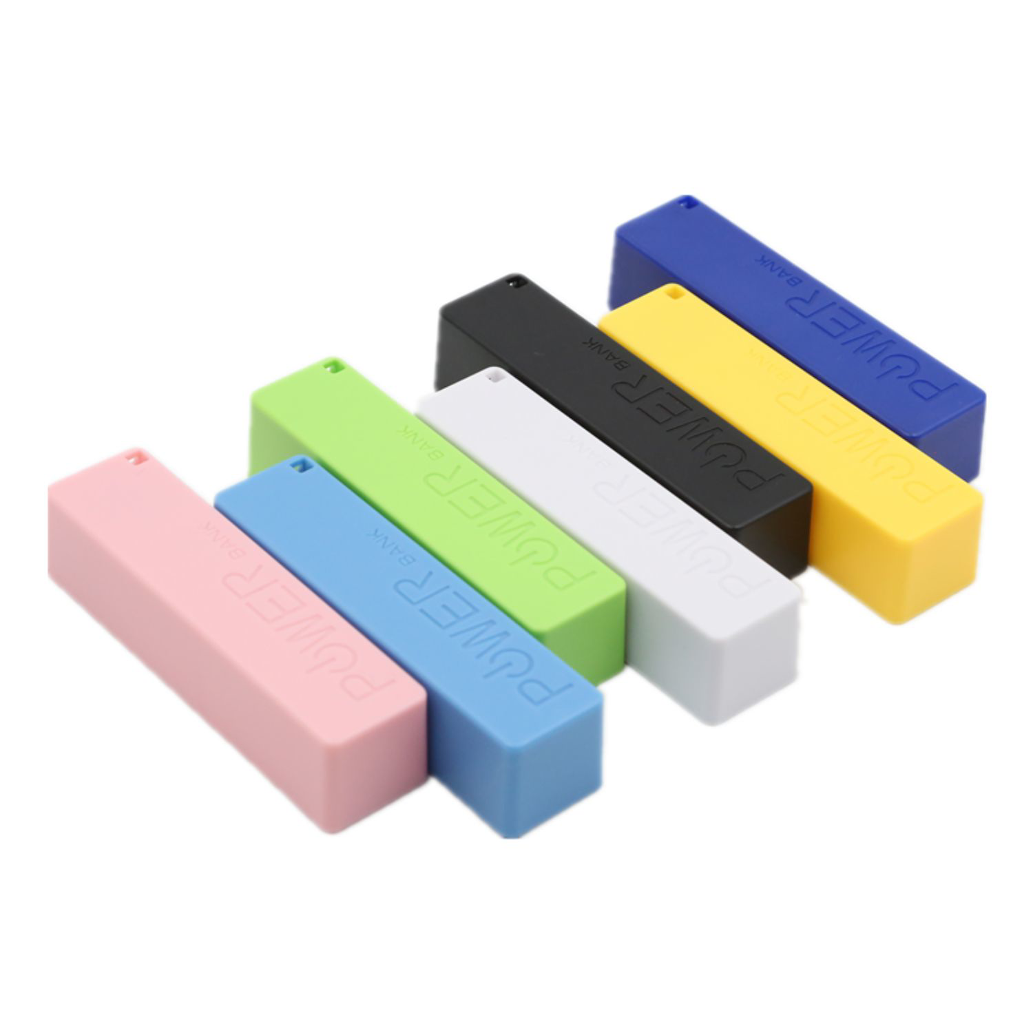 Plastic High Capacity USA Decorated 2200 mAh Power Bank With Keyring And Cable