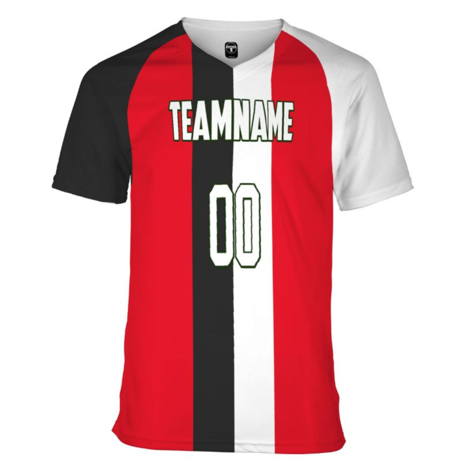 Unisex 180 GSM Jersey Knit Cotton Feel Sublimation V-Neck T-shirt