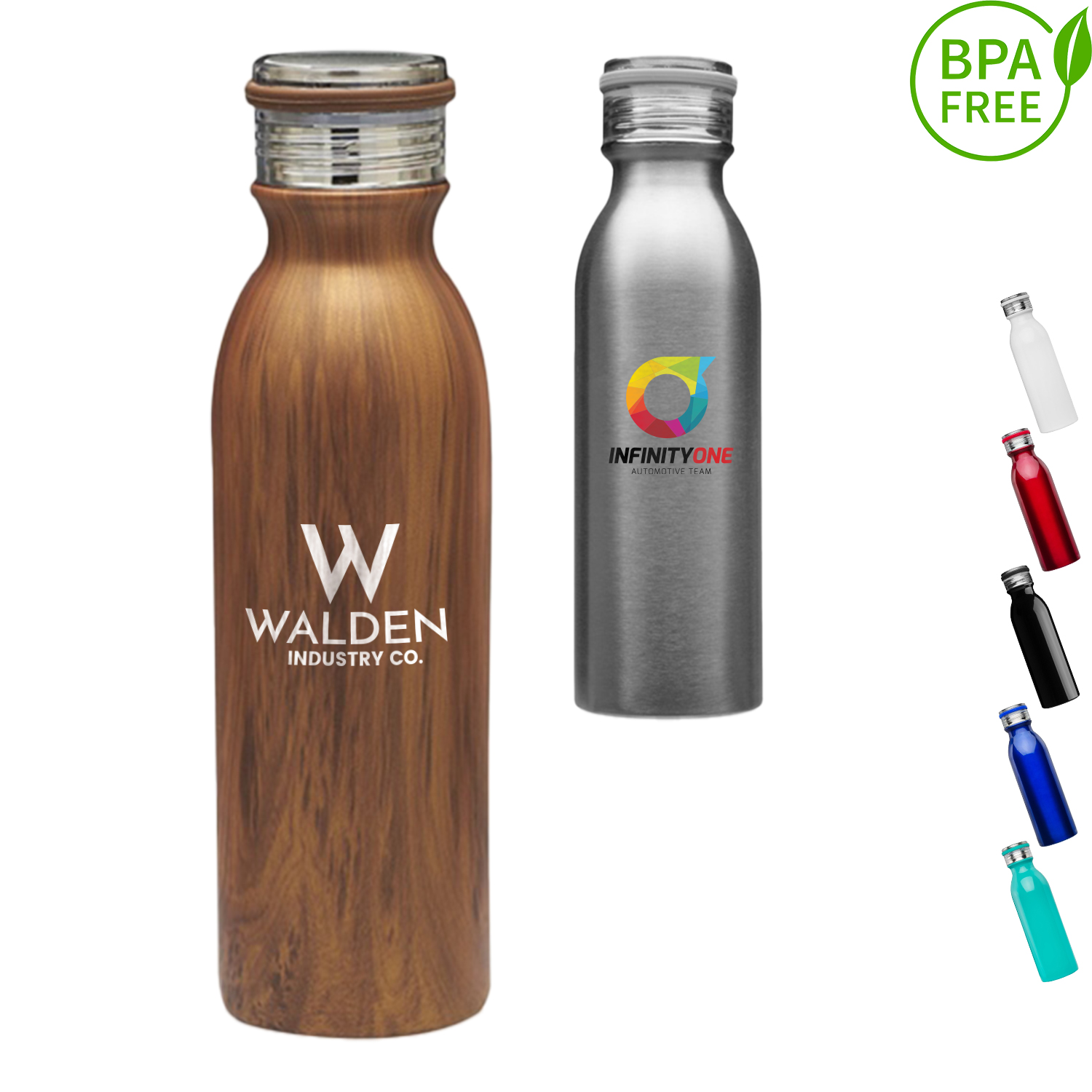 20 oz. BPA free Stainless Steel Sports Bottle w/ carry loop