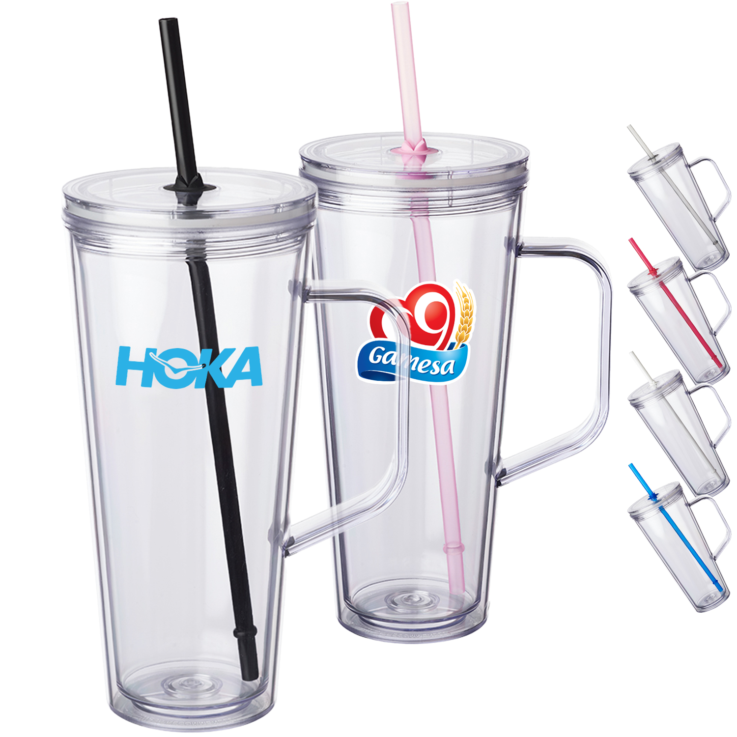 Plastic Tumbler with Handle – 24 oz.