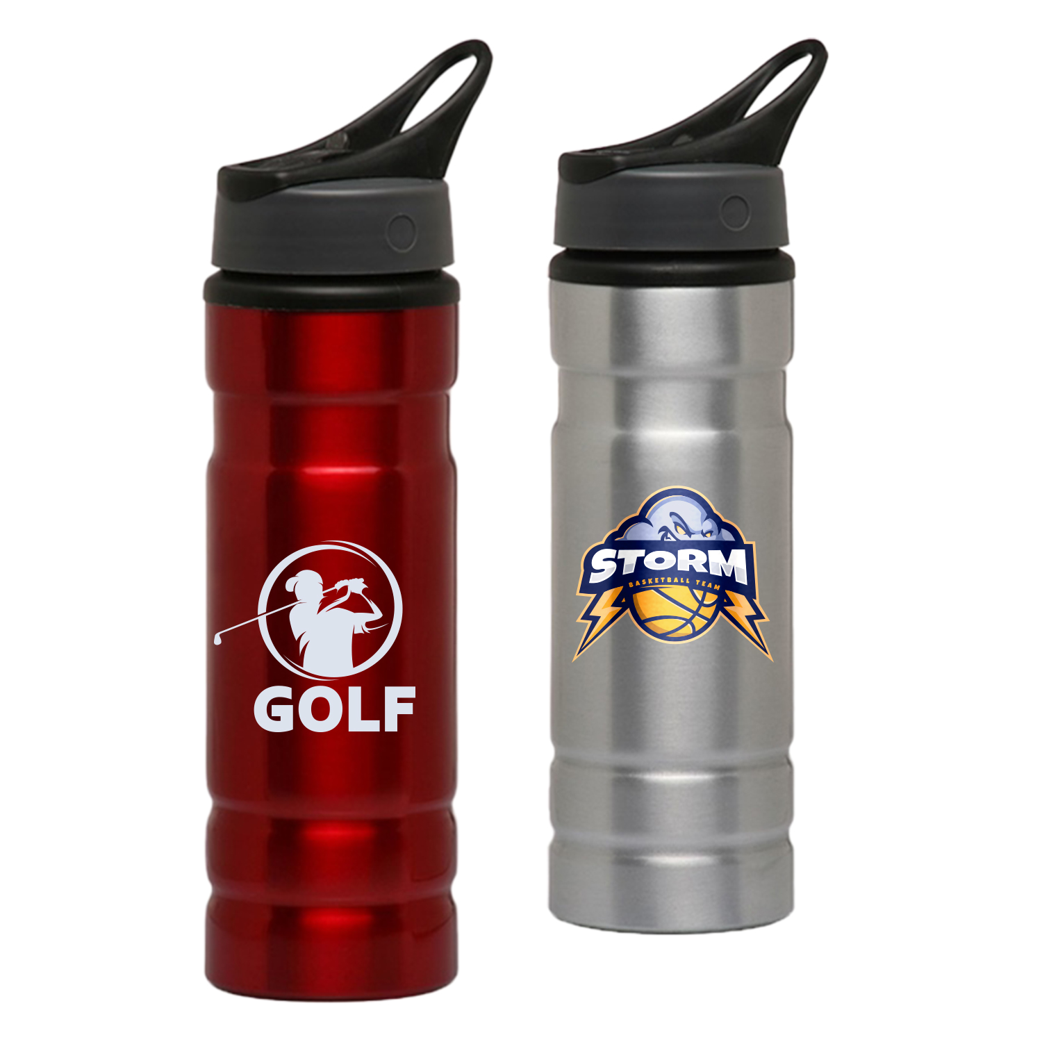 27.25 oz. Flip Top Spout Aluminum Water Bottles