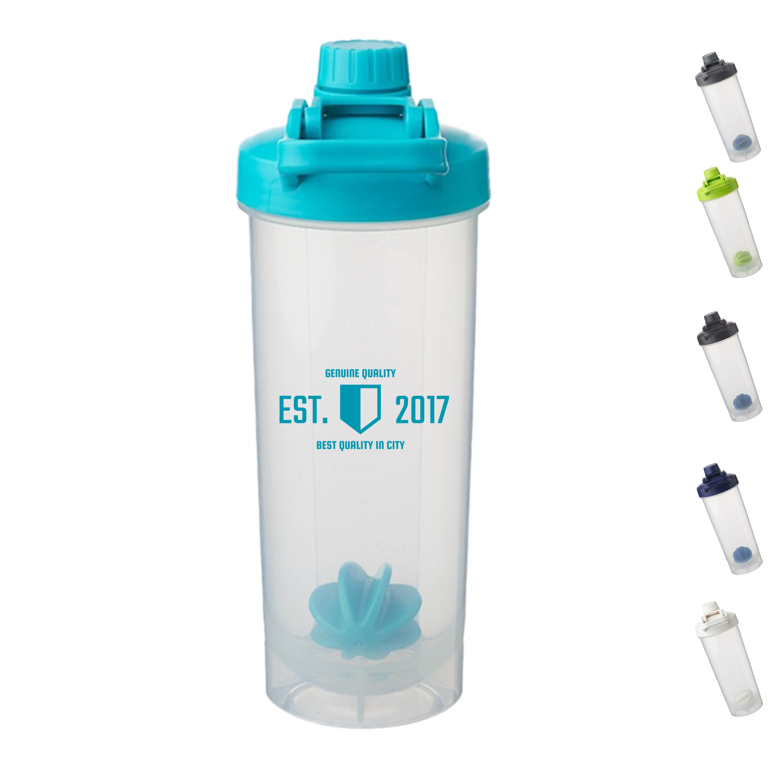 Olympian Plastic 24 oz Shaker Bottles with Mixer