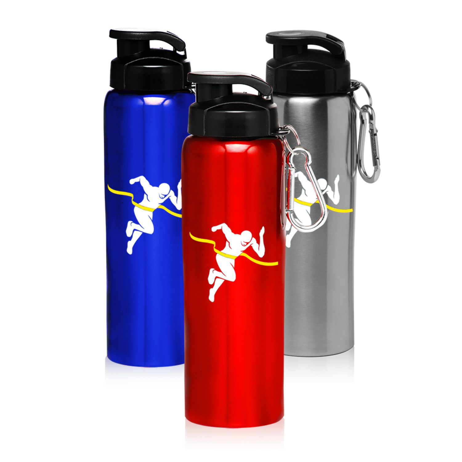 27 oz. BPA free Stainless Steel Sports Bottles w/ Carabiner