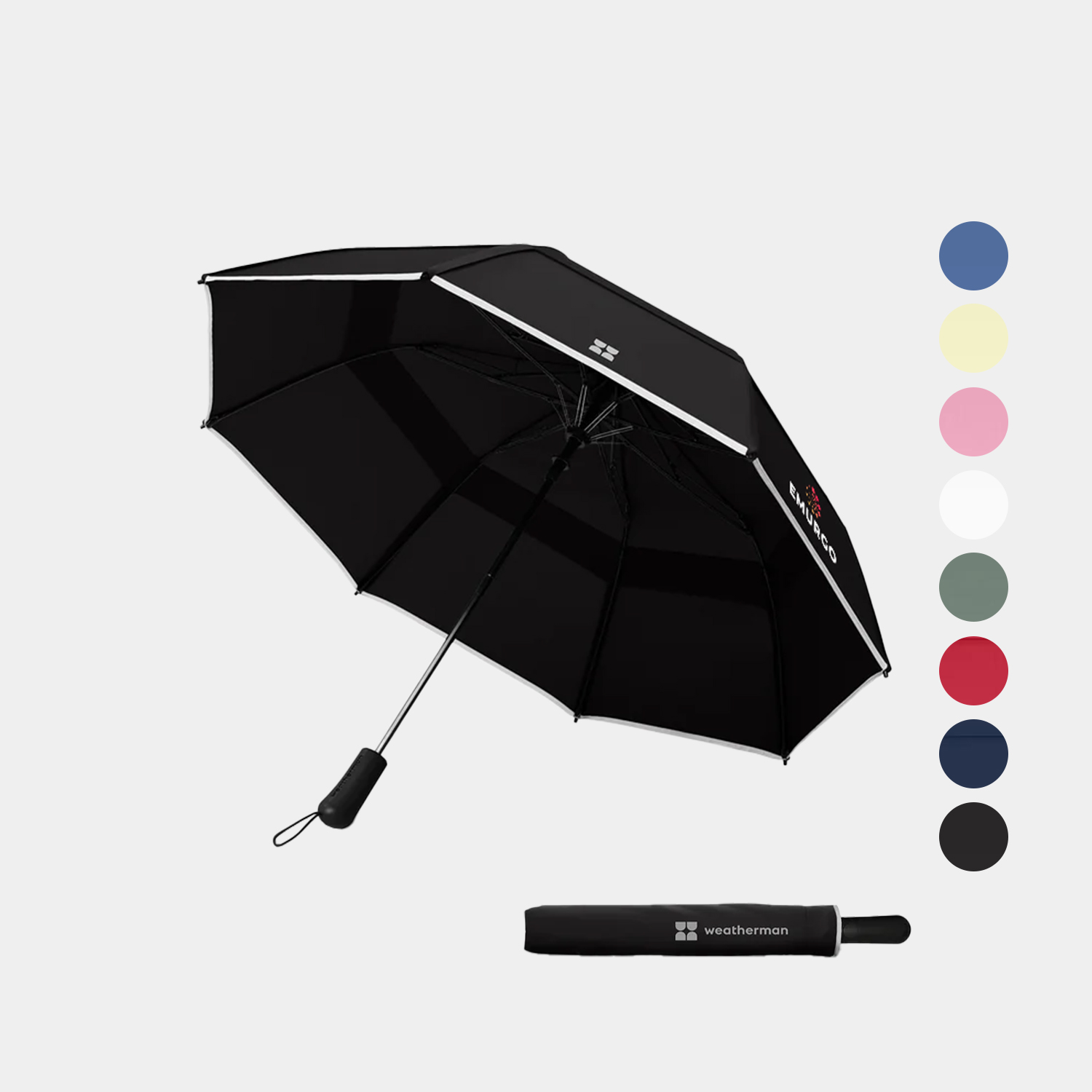 Weatherman® 100% Recycled 50″ arc Trek Umbrella