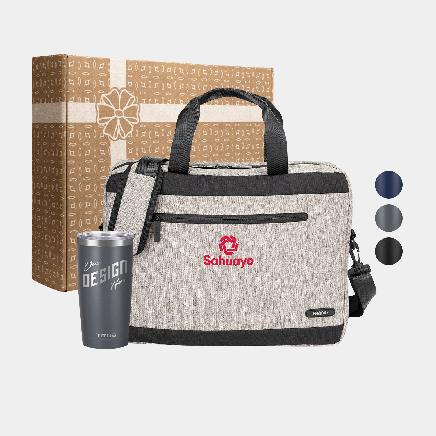 RejuVe® Executive Laptop & TiTUS® Insulated Tumbler Gift Set