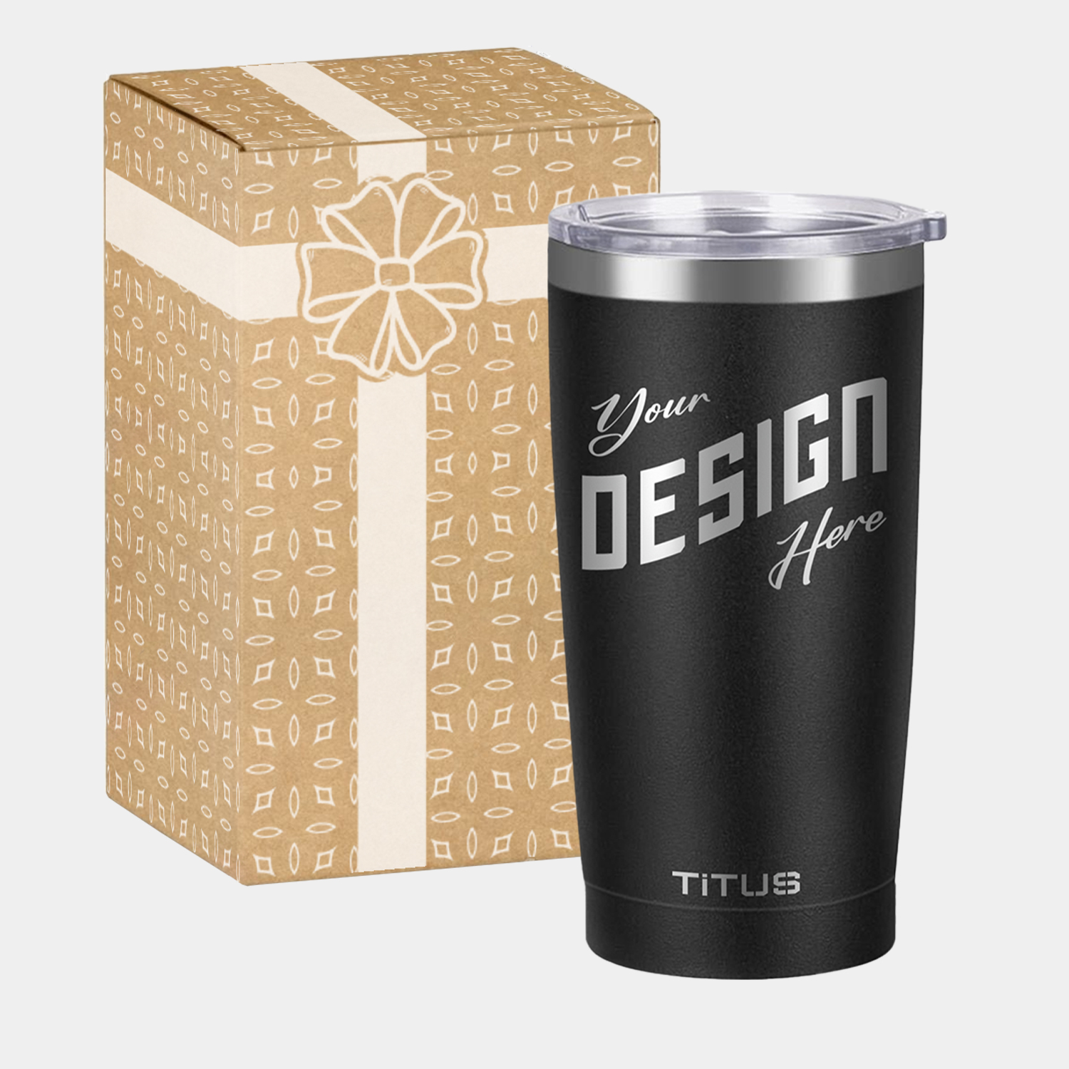 Premium 20 oz TiTUS® Double Wall Stainless Steel Insulated Tumbler Gift Box Set