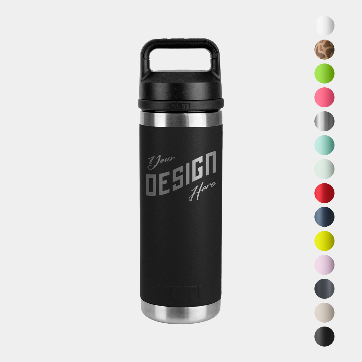 18 Oz YETI® Stainless Steel Insulated Water Bottle w/ Chug Cap