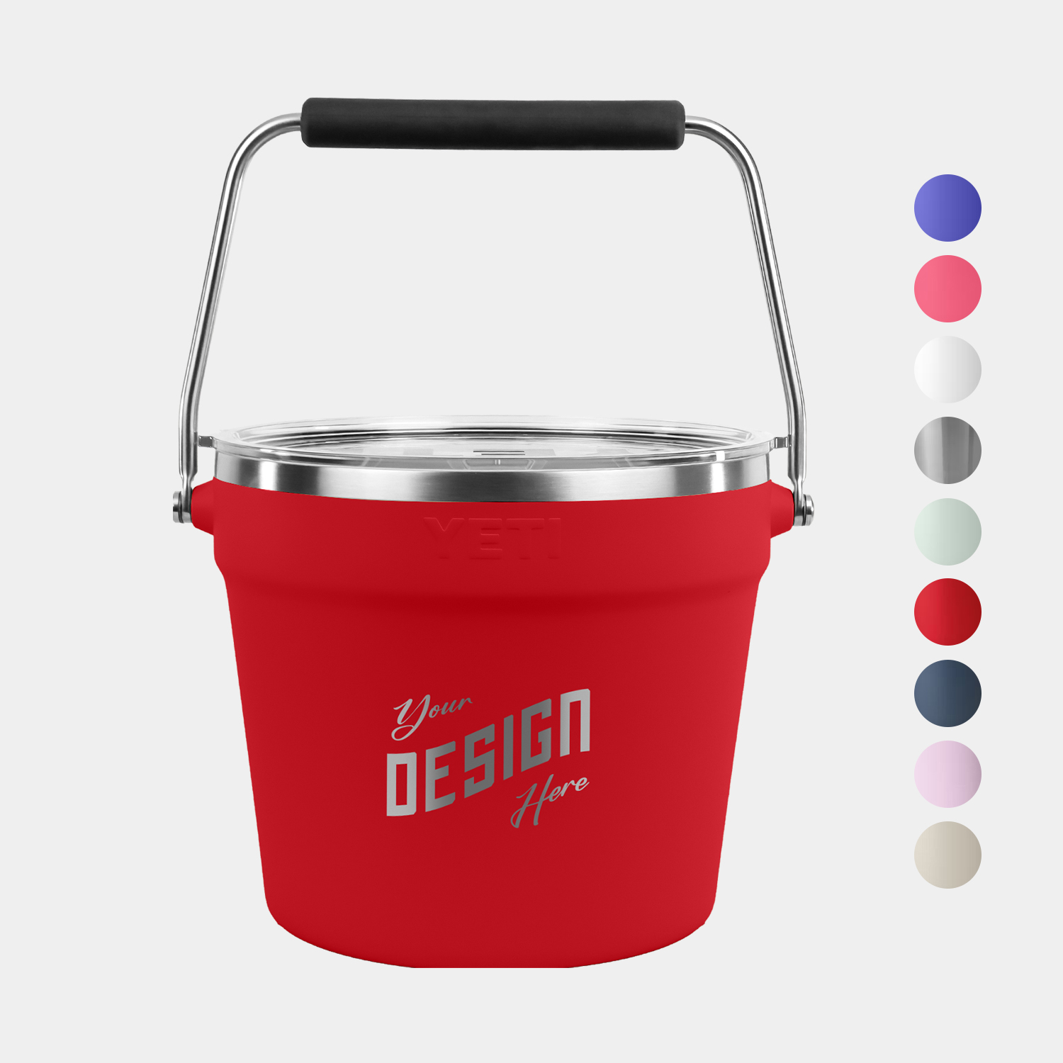 YETI® Rambler Stainless Steel Insulated Ice Bucket w/ Lid