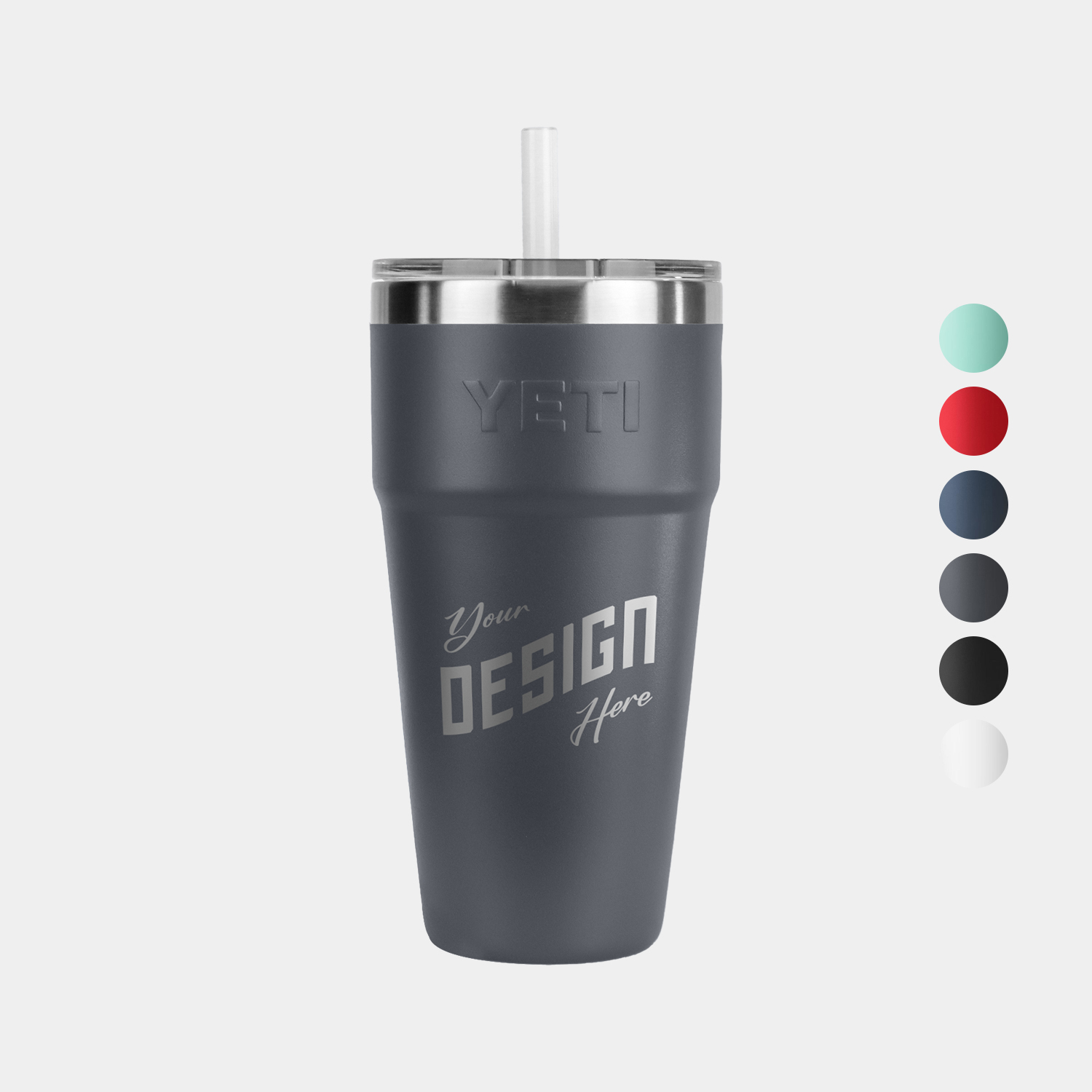 26 Oz YETI® Stainless Steel Insulated Tumbler w/ Straw