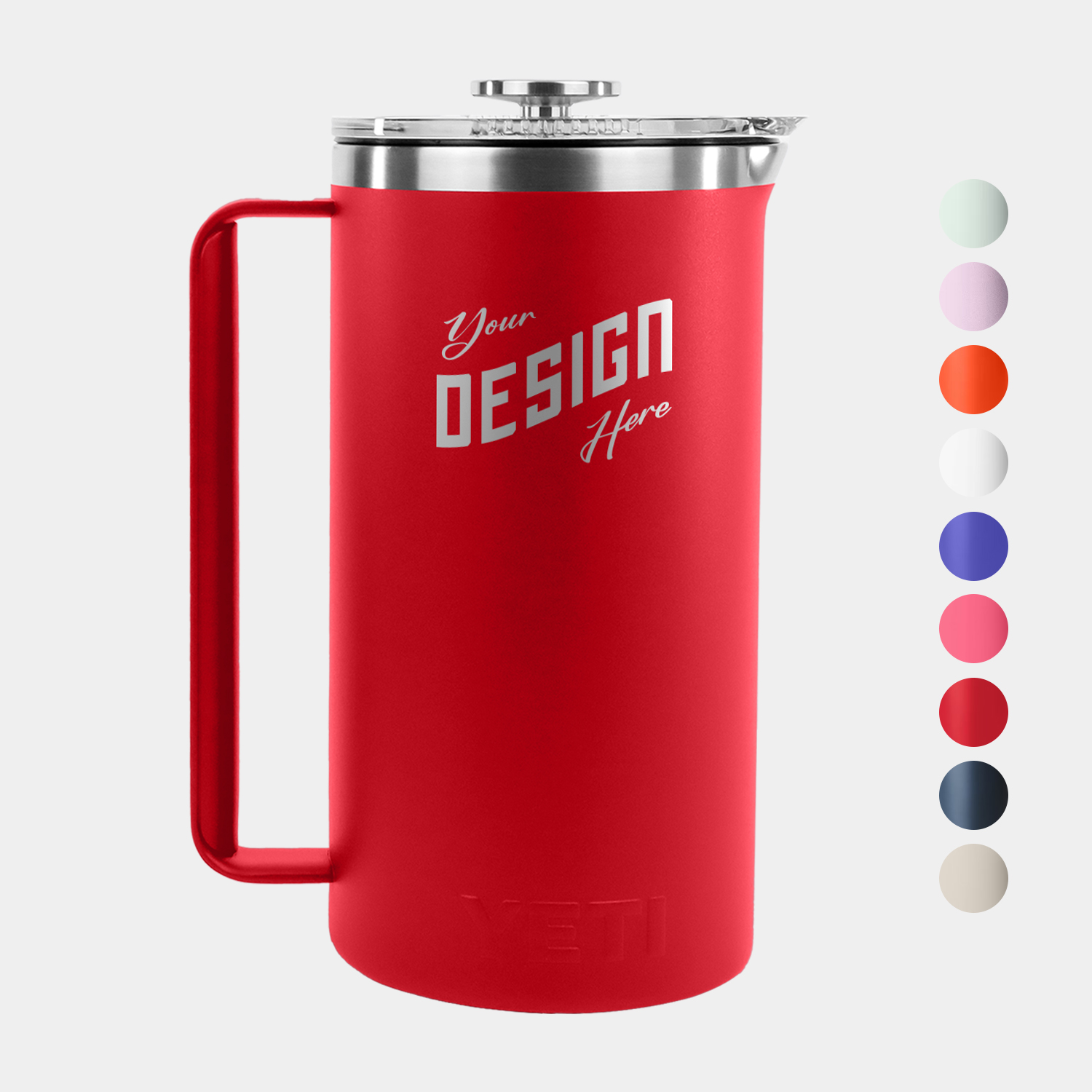 64 Oz YETI® Stainless Steel Insulated French Press w/ Twist Lock Lid