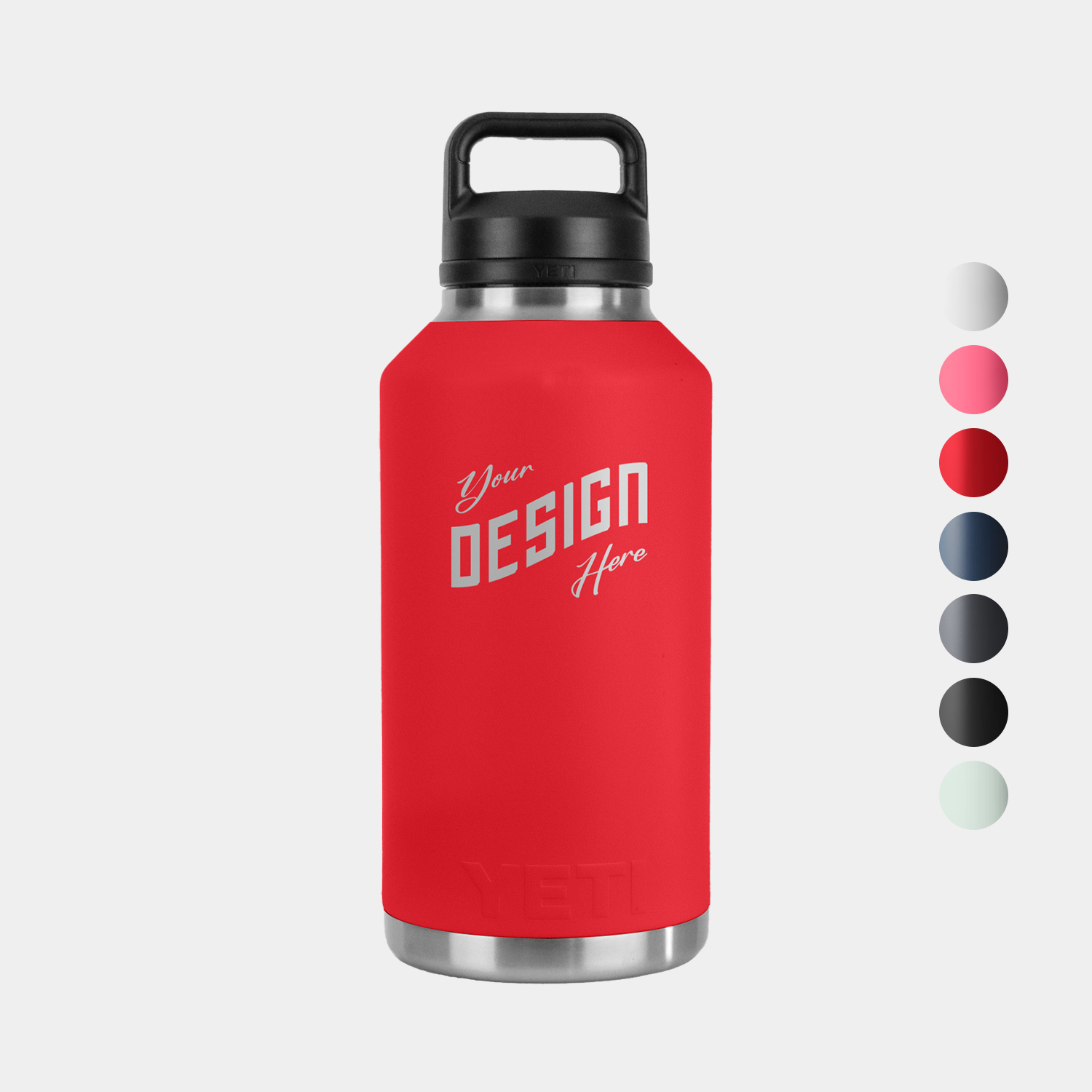 64 Oz YETI® Rambler Stainless Steel Insulated Water Bottle w/ Chug Cap