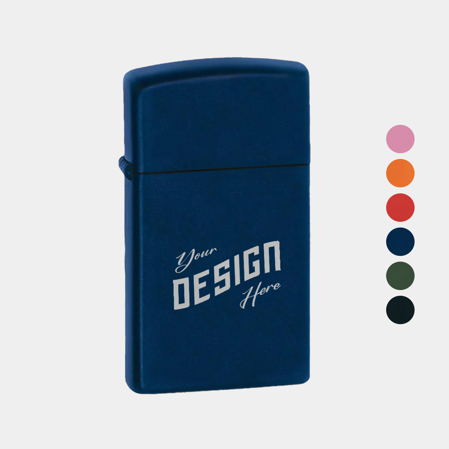 Zippo® USA-Made Slim Matte Color Windproof Lighter