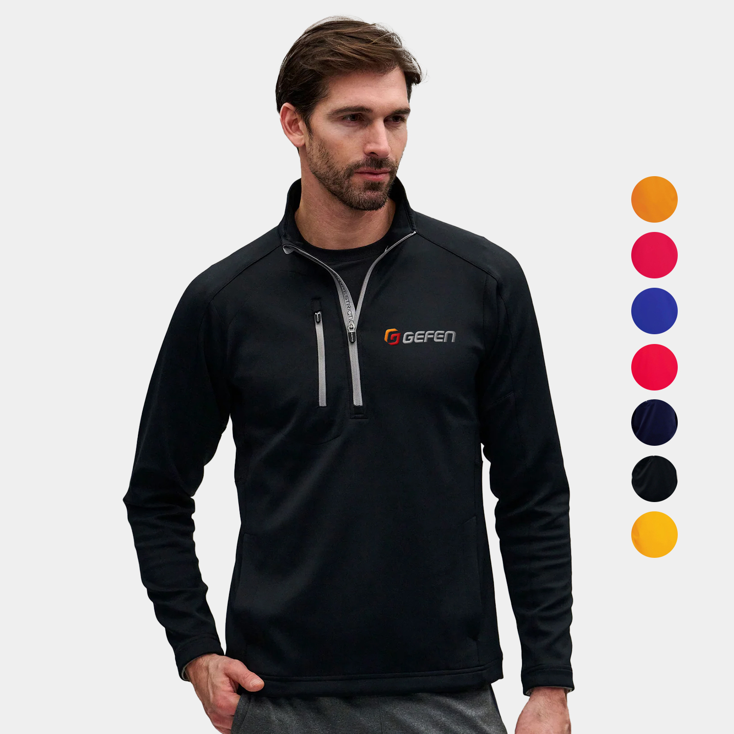 Zero Restriction® Z500 Quarter-Zip Double Jersey Stretch Knit Pullover