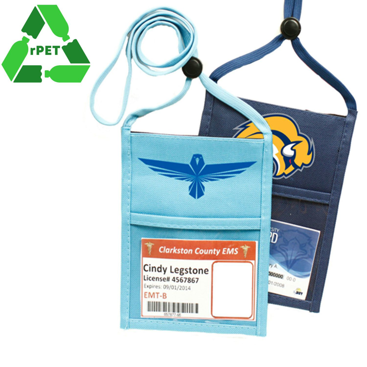 Nylon rPET Premium Double Window Pouch